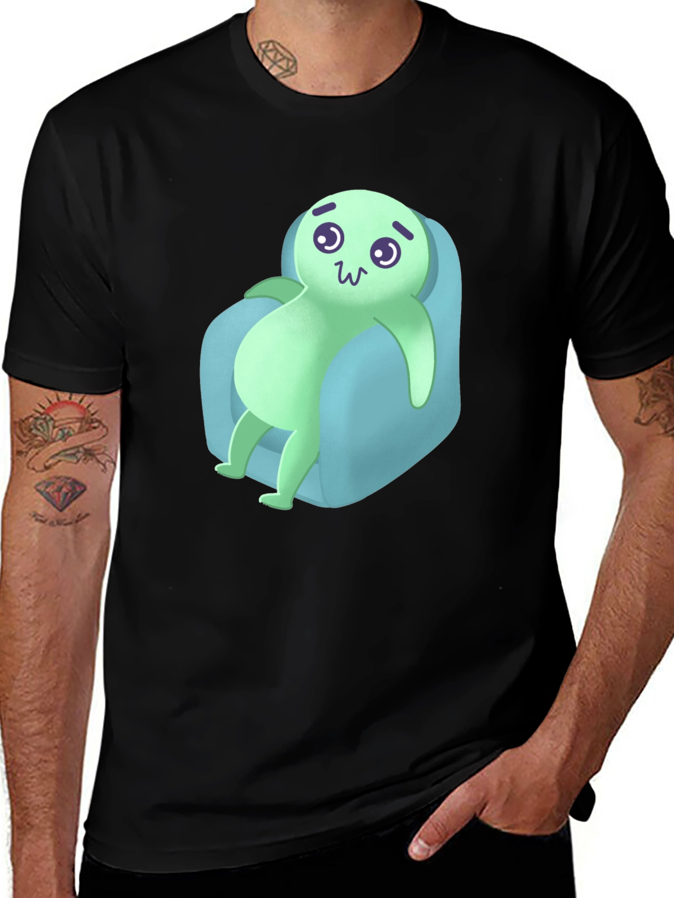 Chill Cartoon Character Tee