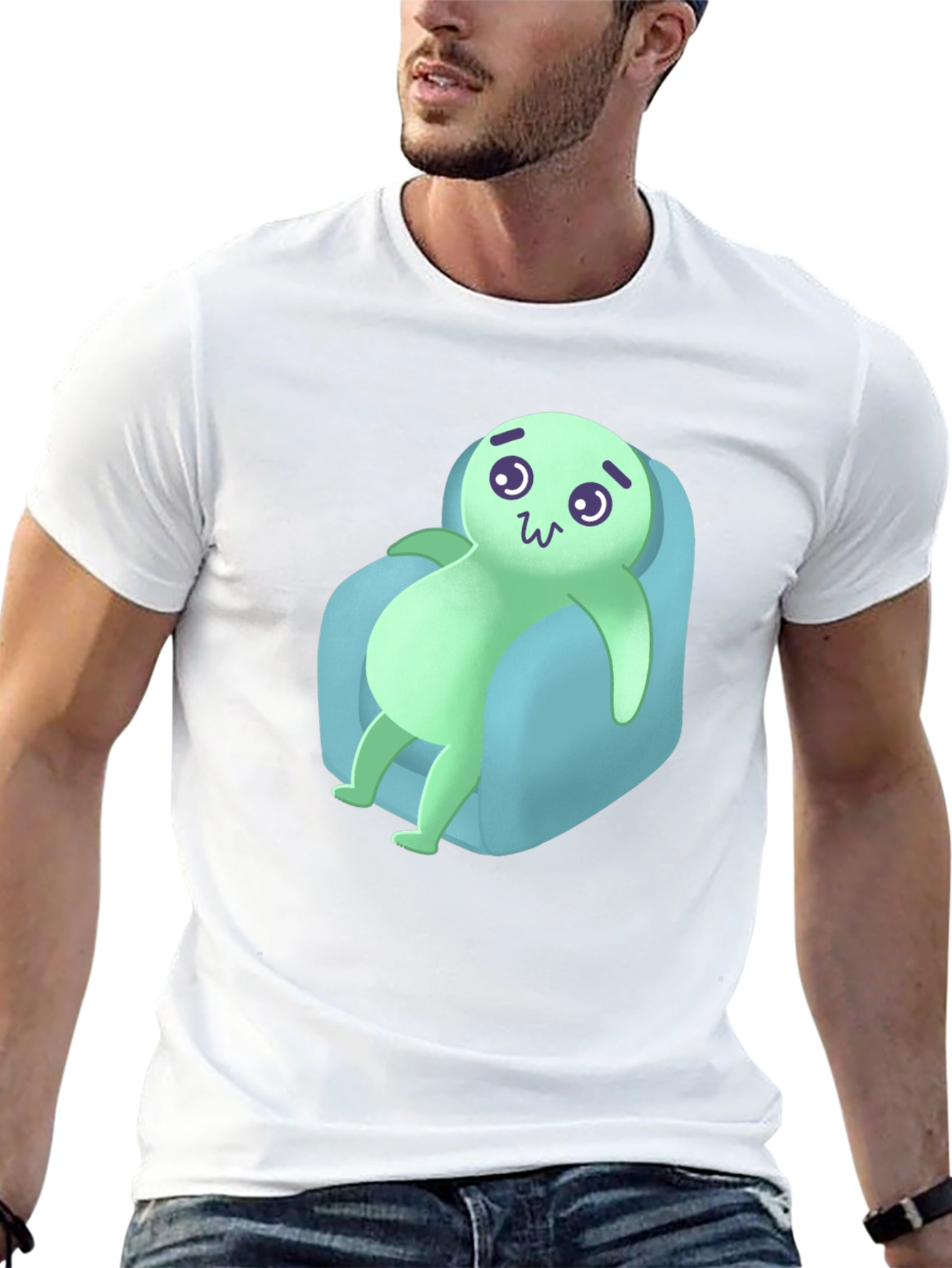 Chill Cartoon Character Tee