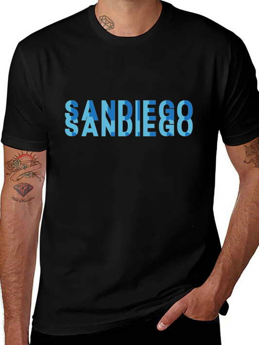 San Diego Graphic Tee - Mens Black T-Shirt