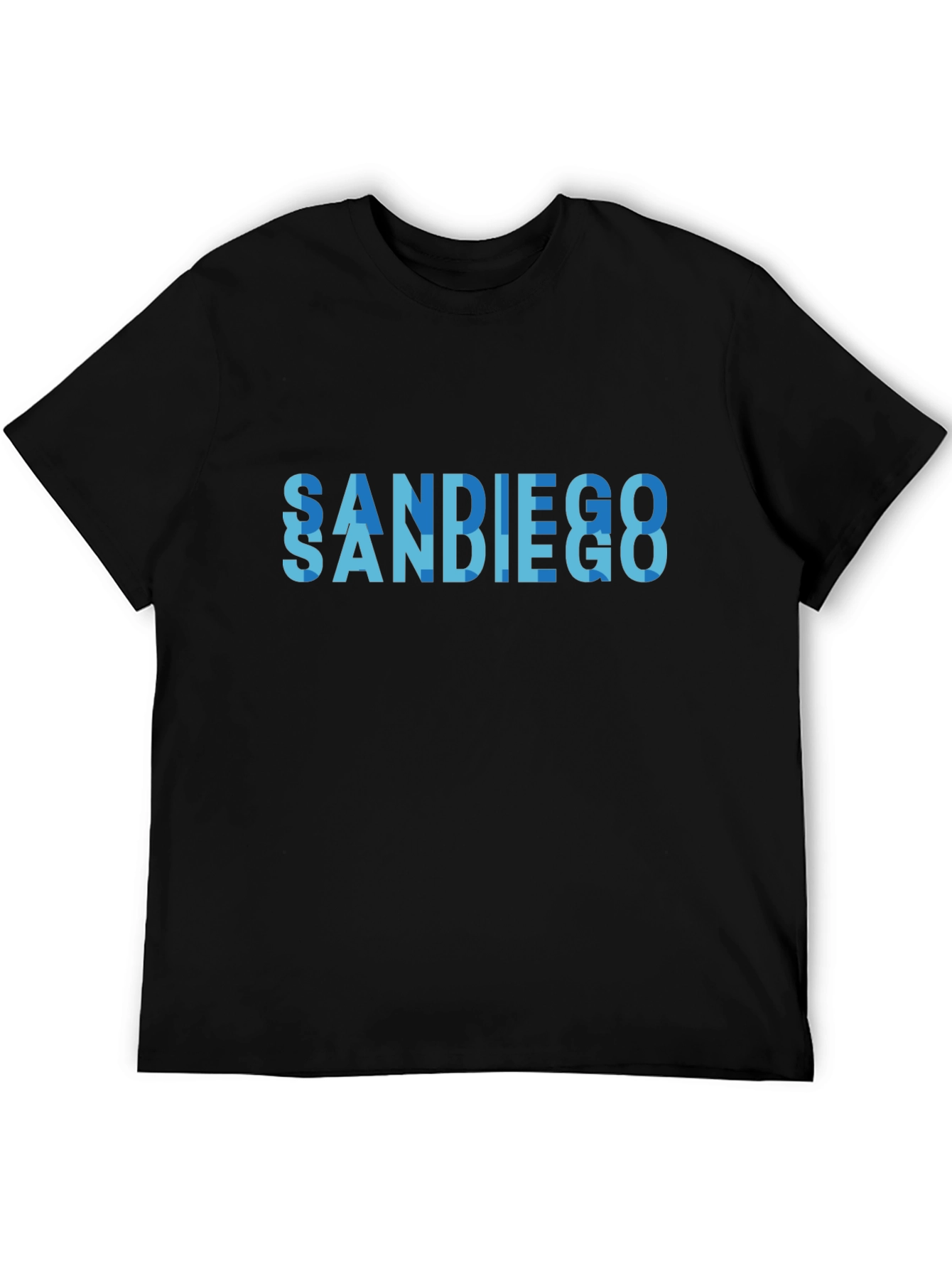 San Diego Graphic Tee - Mens Black T-Shirt