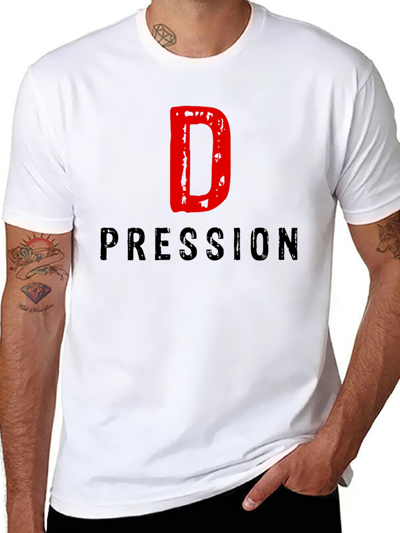 D-Pression Graphic T-Shirt - Cool & Casual Wear