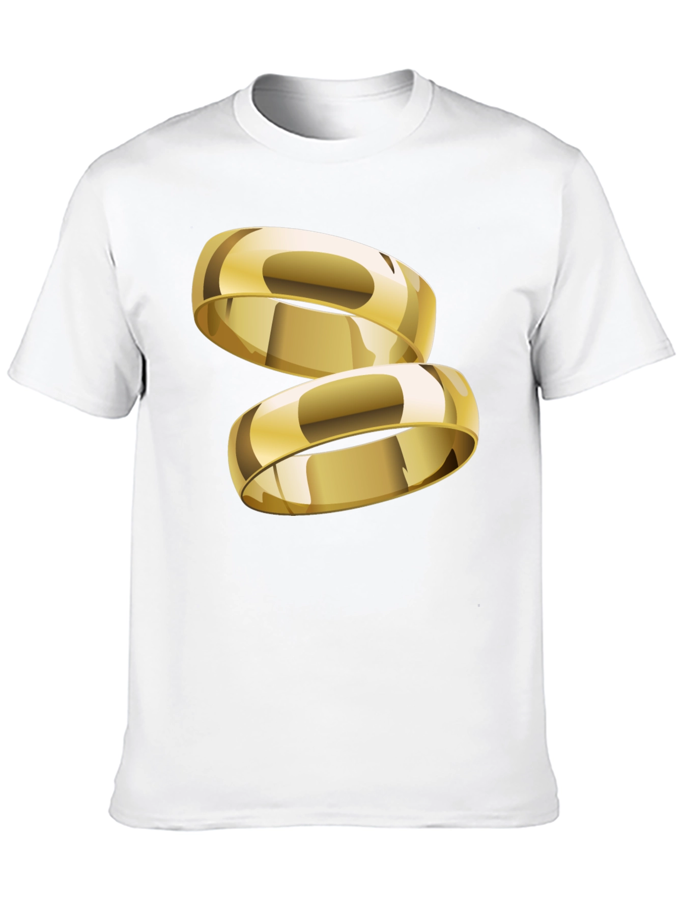 Gold Ring Graphic T-Shirt - Stylish & Modern