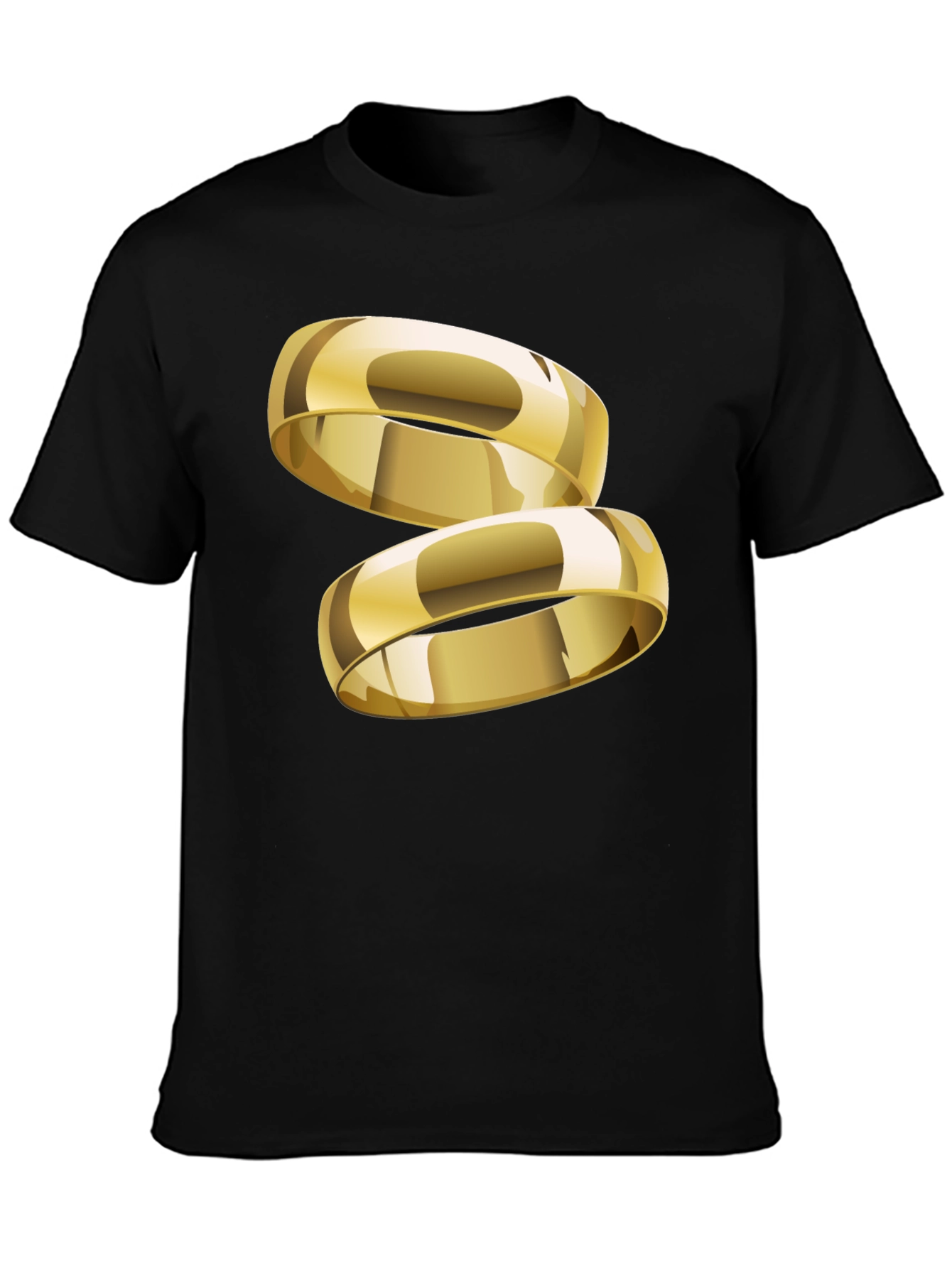 Gold Ring Graphic T-Shirt - Stylish & Modern