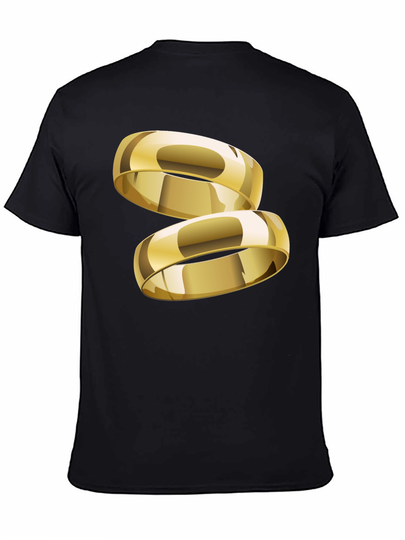 Gold Ring Graphic T-Shirt - Stylish & Modern