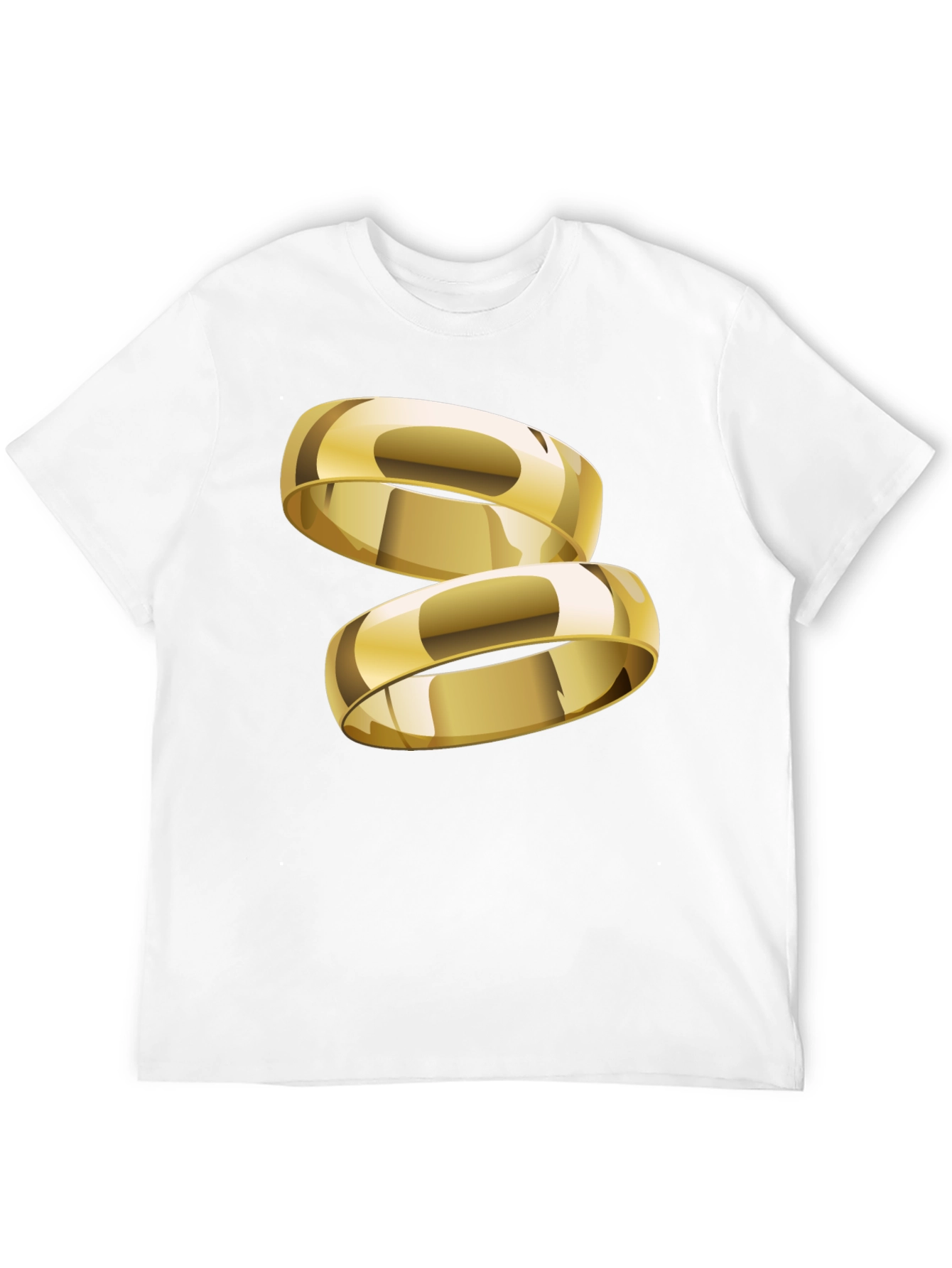 Gold Ring Graphic T-Shirt - Stylish & Modern