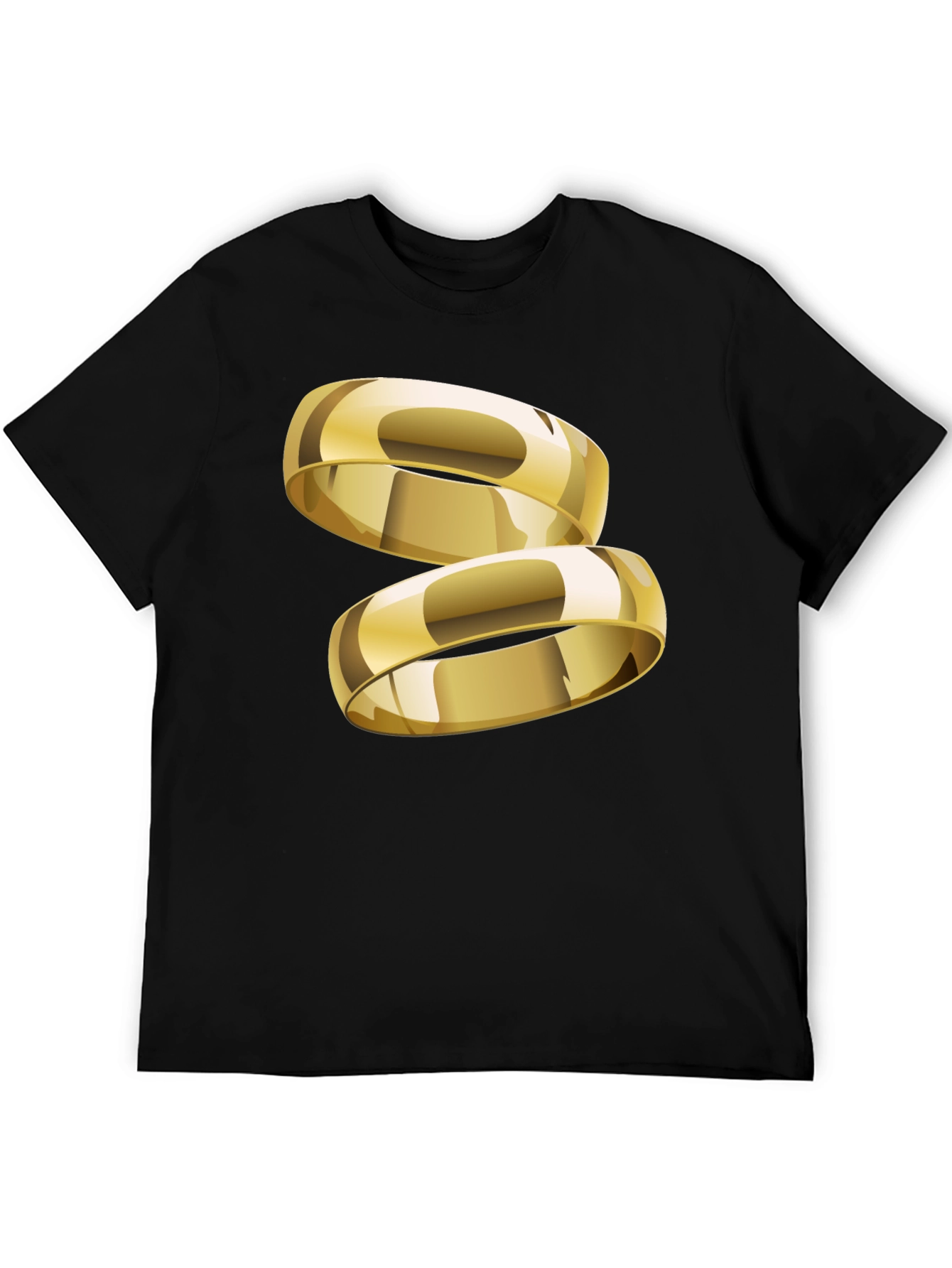 Gold Ring Graphic T-Shirt - Stylish & Modern