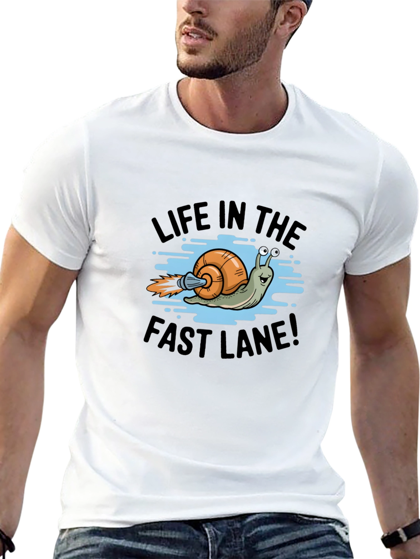 Life in the Fast Lane Snail Graphic T-Shirt
