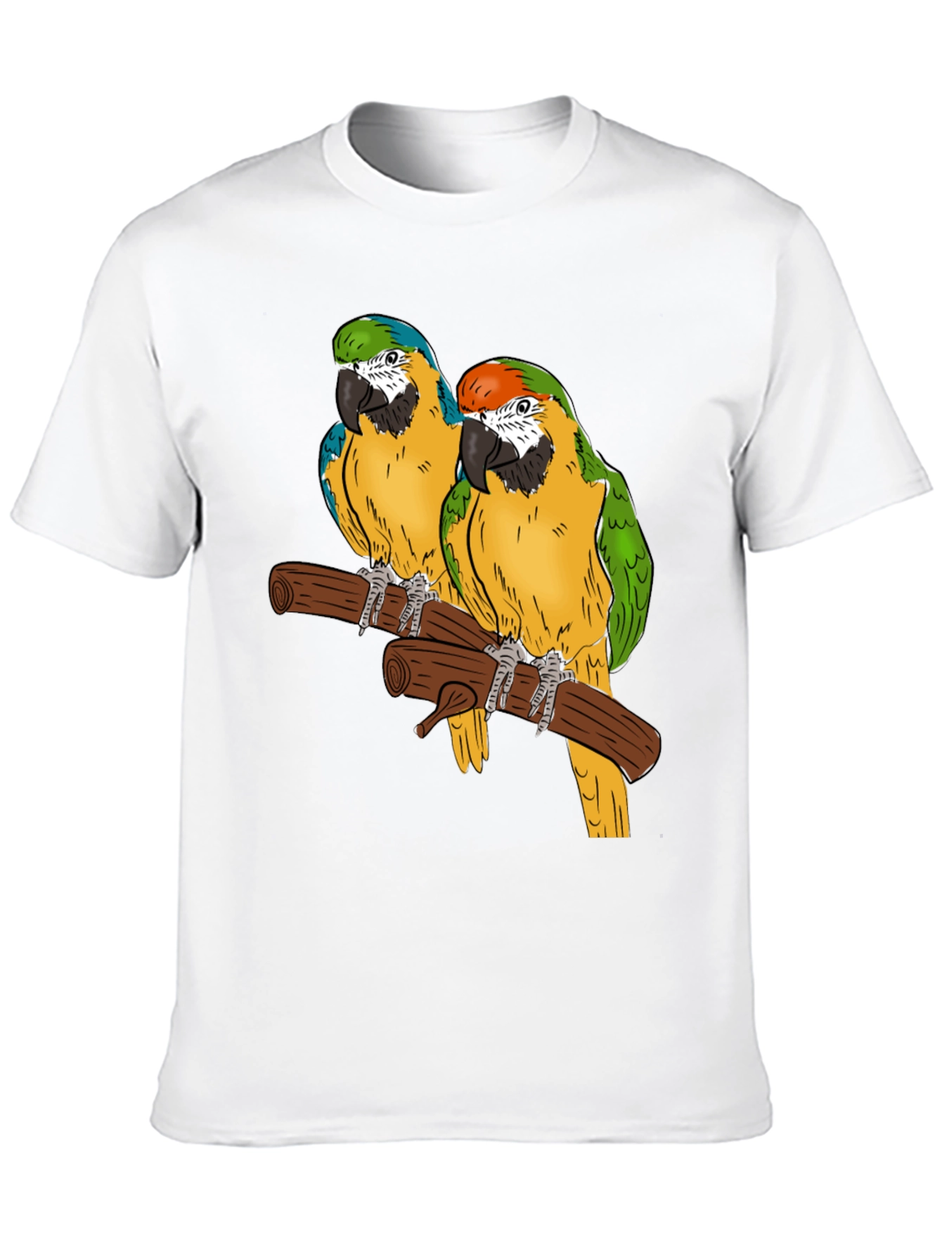 Parrot Graphic T-Shirt - Tropical Bird Tee