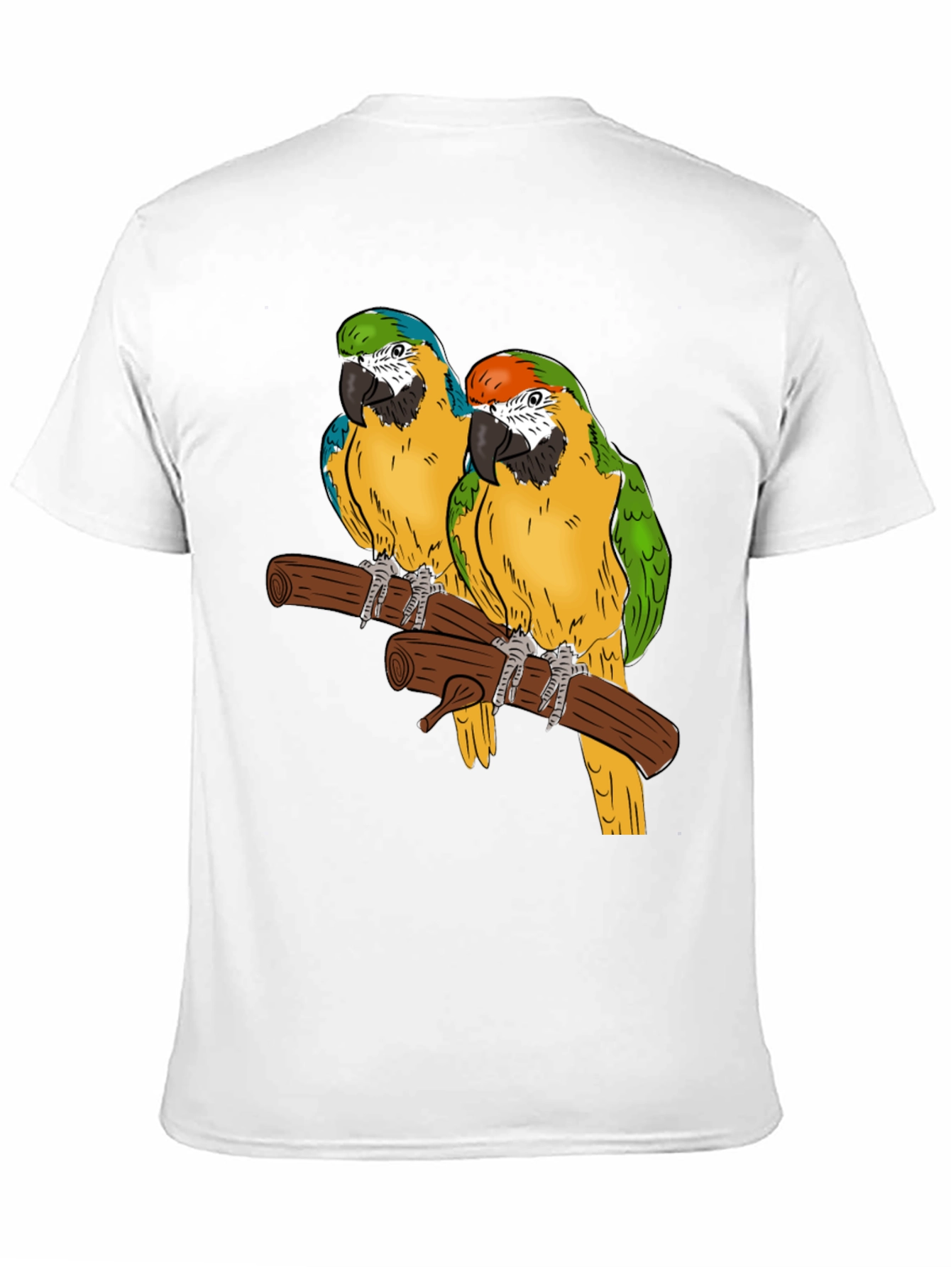 Parrot Graphic T-Shirt - Tropical Bird Tee