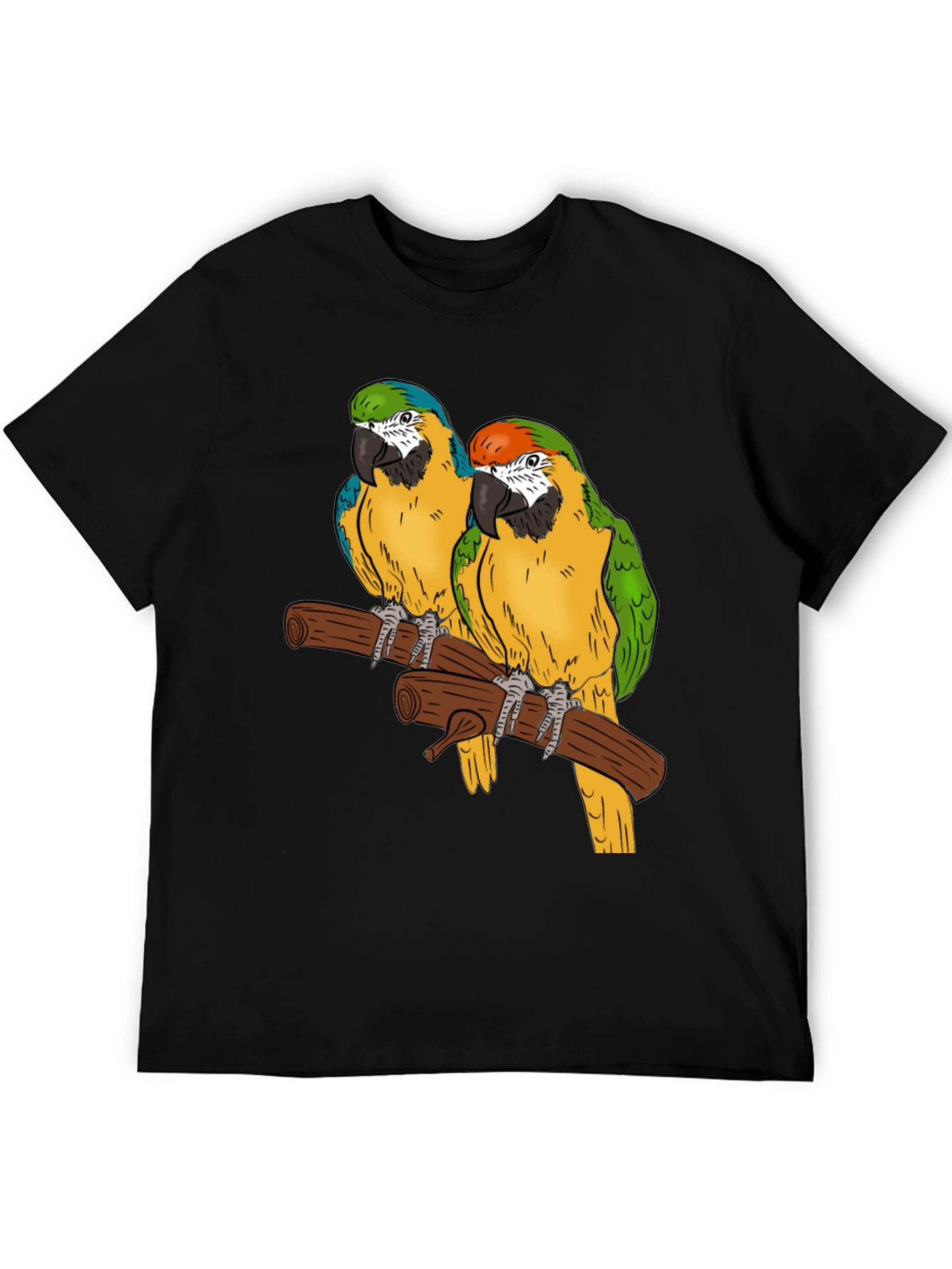 Parrot Graphic T-Shirt - Tropical Bird Tee