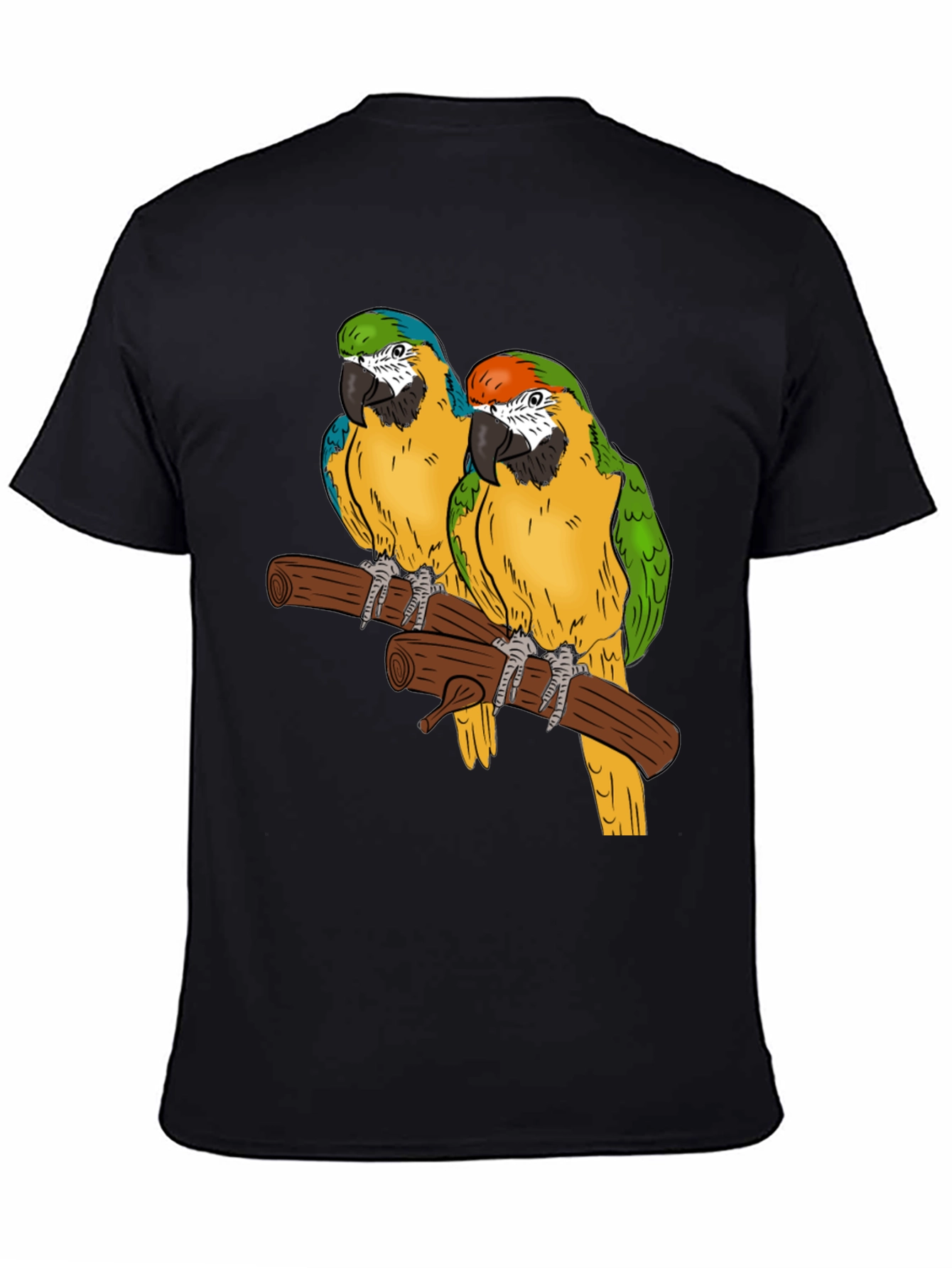 Parrot Graphic T-Shirt - Tropical Bird Tee