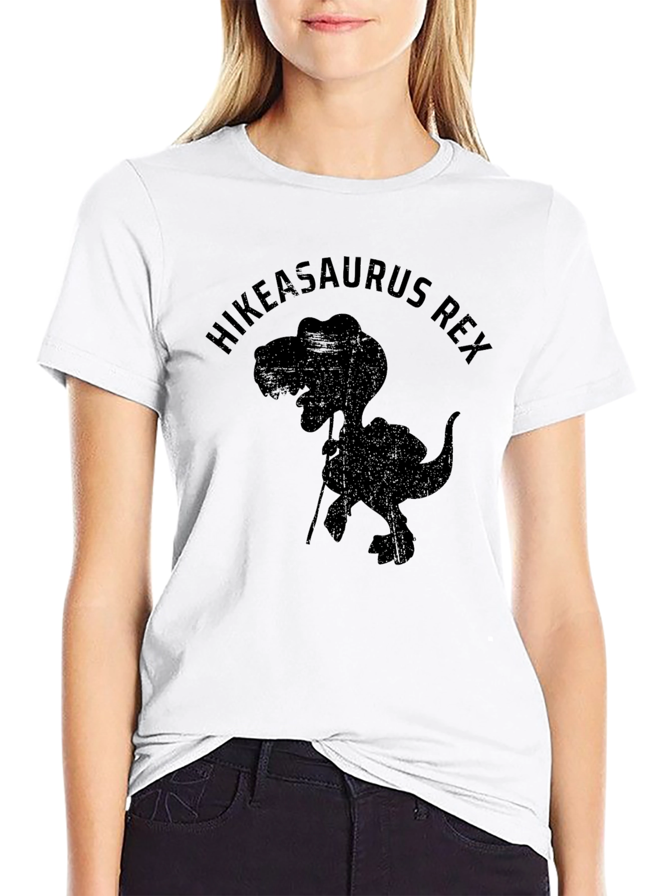 Hikeasaurus Rex T-Shirt - Hiking Dinosaur Tee