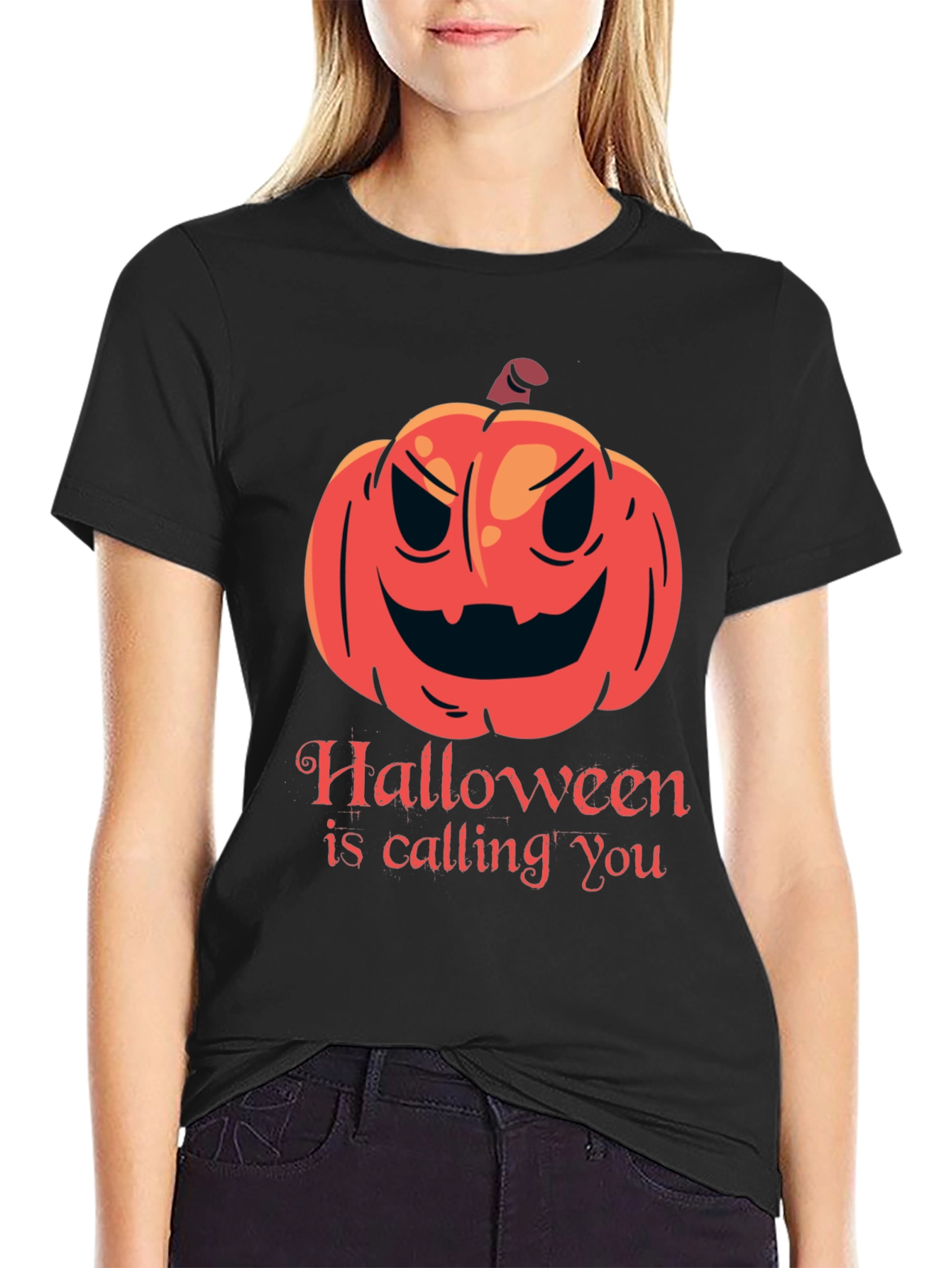 Halloween Pumpkin T-Shirt - Spooky Season Tee