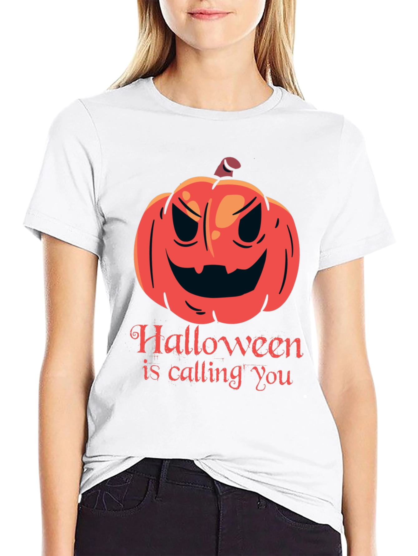 Halloween Pumpkin T-Shirt - Spooky Season Tee