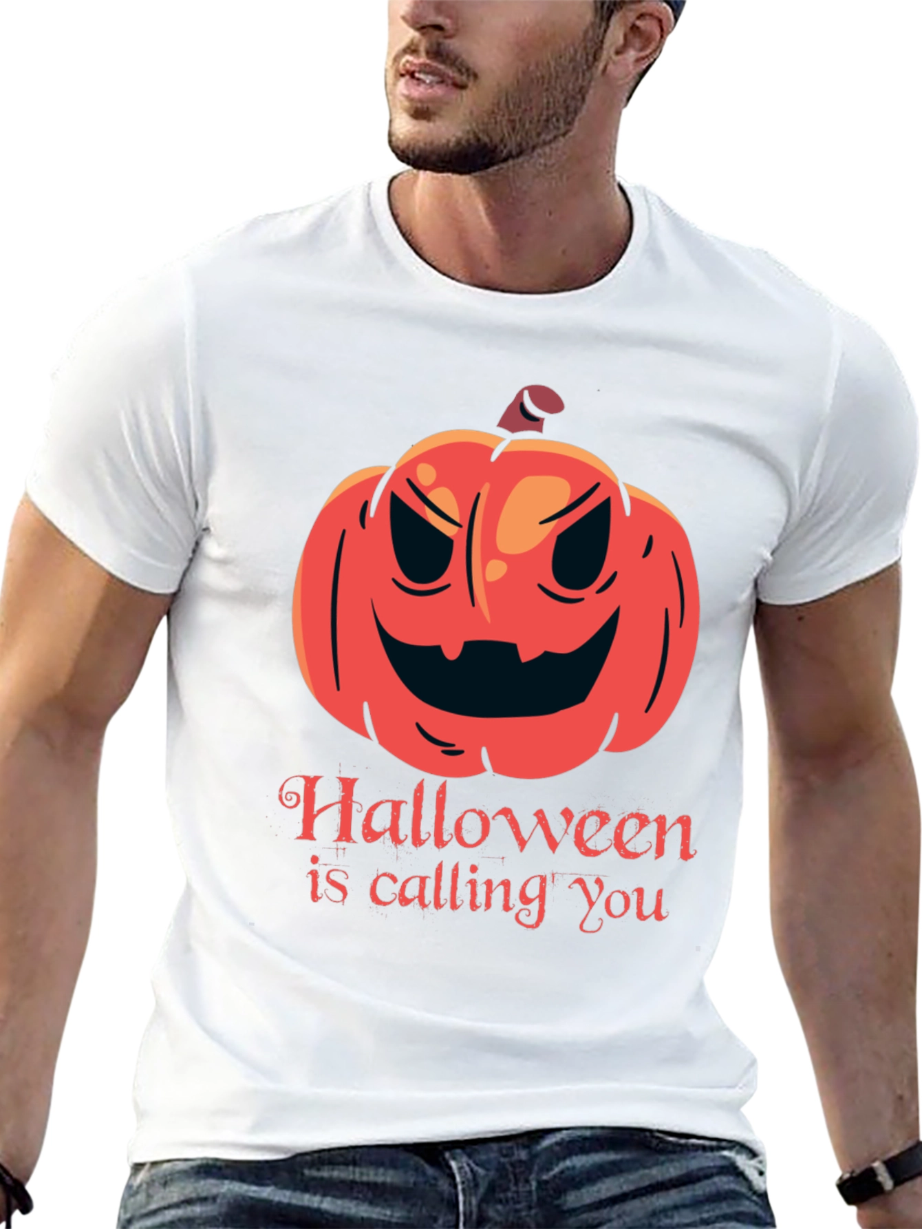 Halloween Pumpkin T-Shirt - Spooky Season Tee