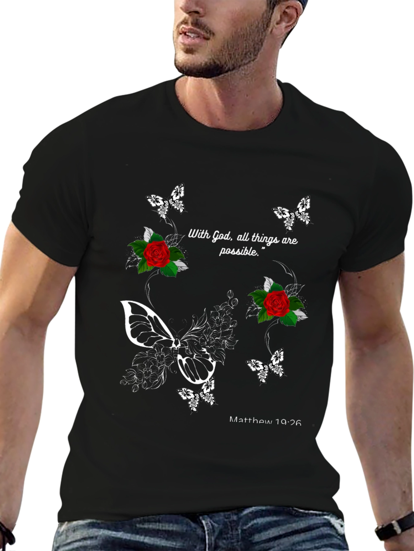 Faith Inspired Black T-Shirt