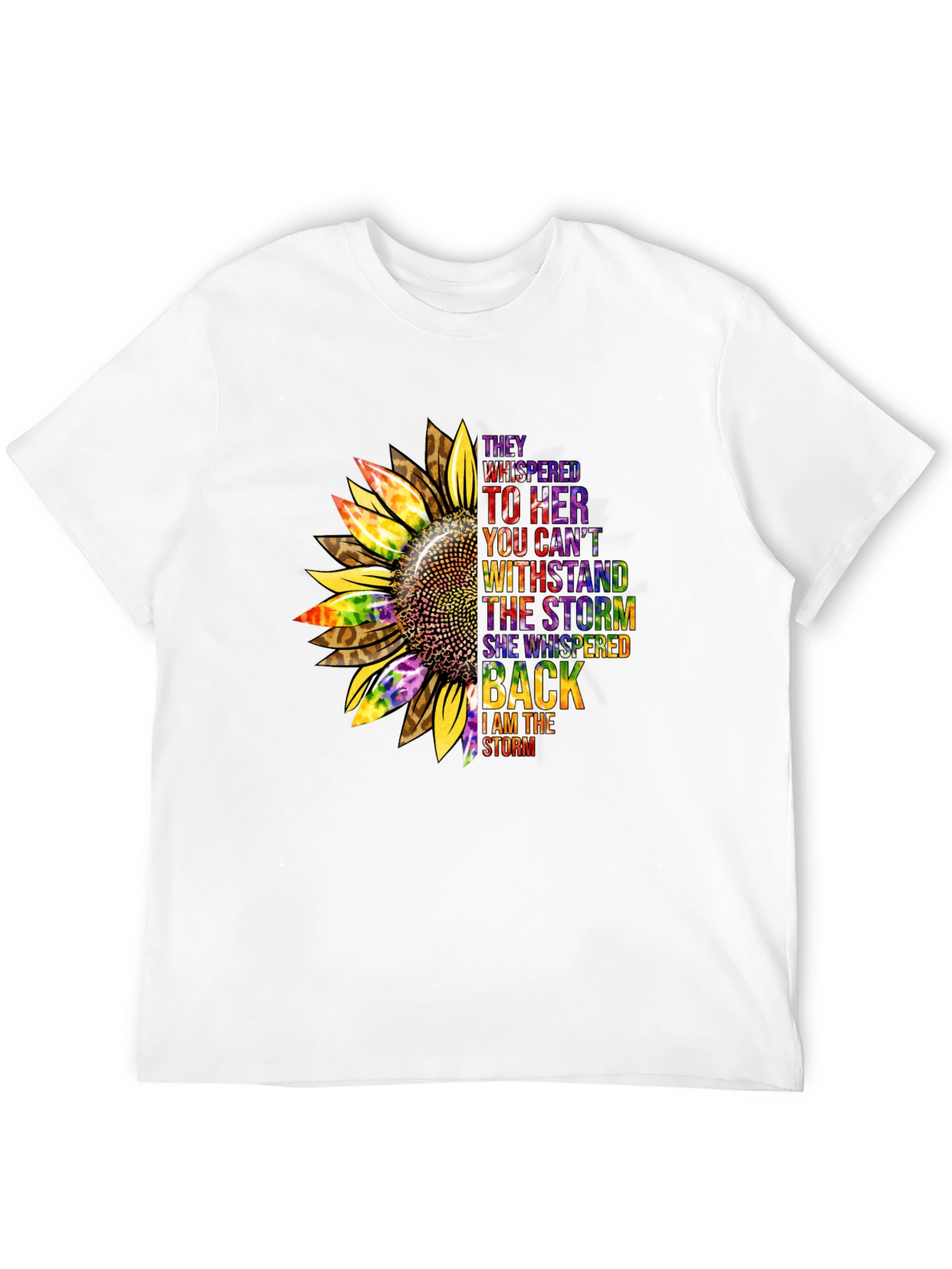 Sunflower Inspirational T-Shirt -  They Whispered