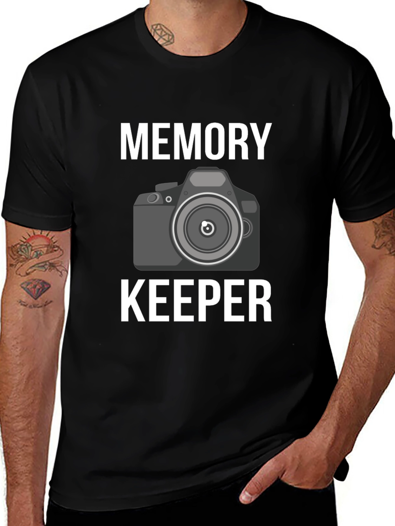 Memory Keeper Camera Graphic Tee - Black T-Shirt