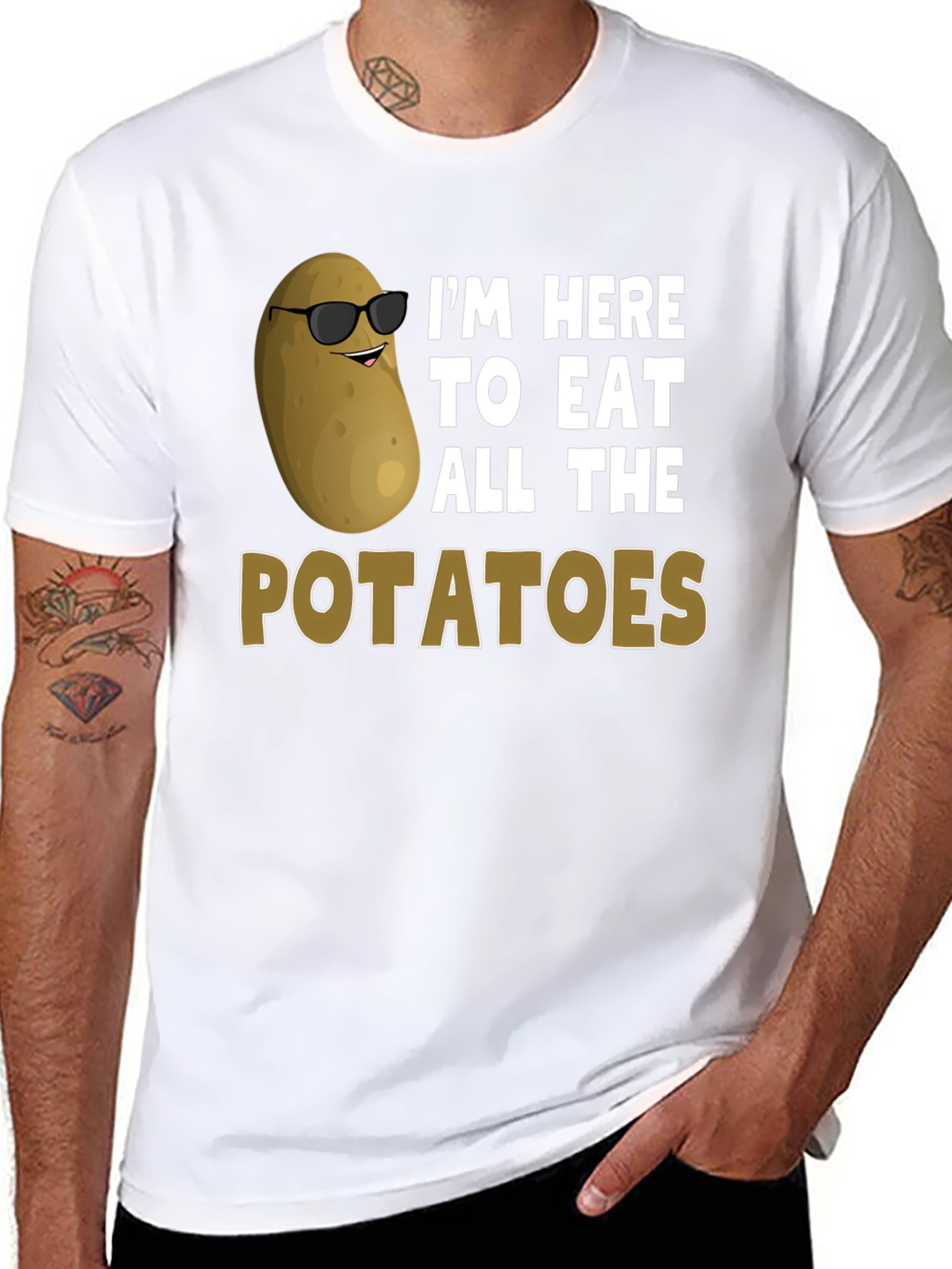 Funny Potato Lover T-Shirt - Eat All The Potatoes!