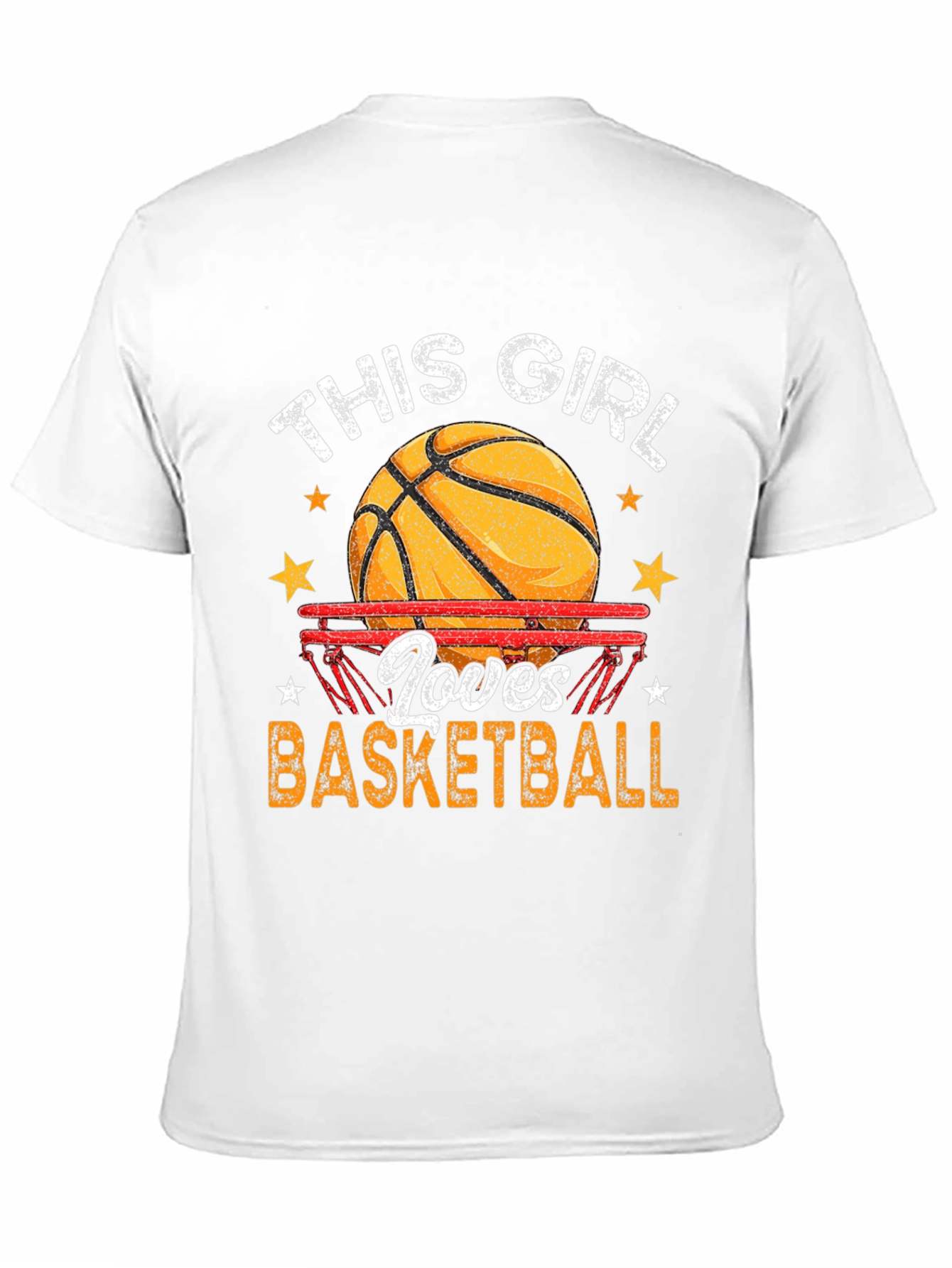This Girl Loves Basketball Graphic T-Shirt