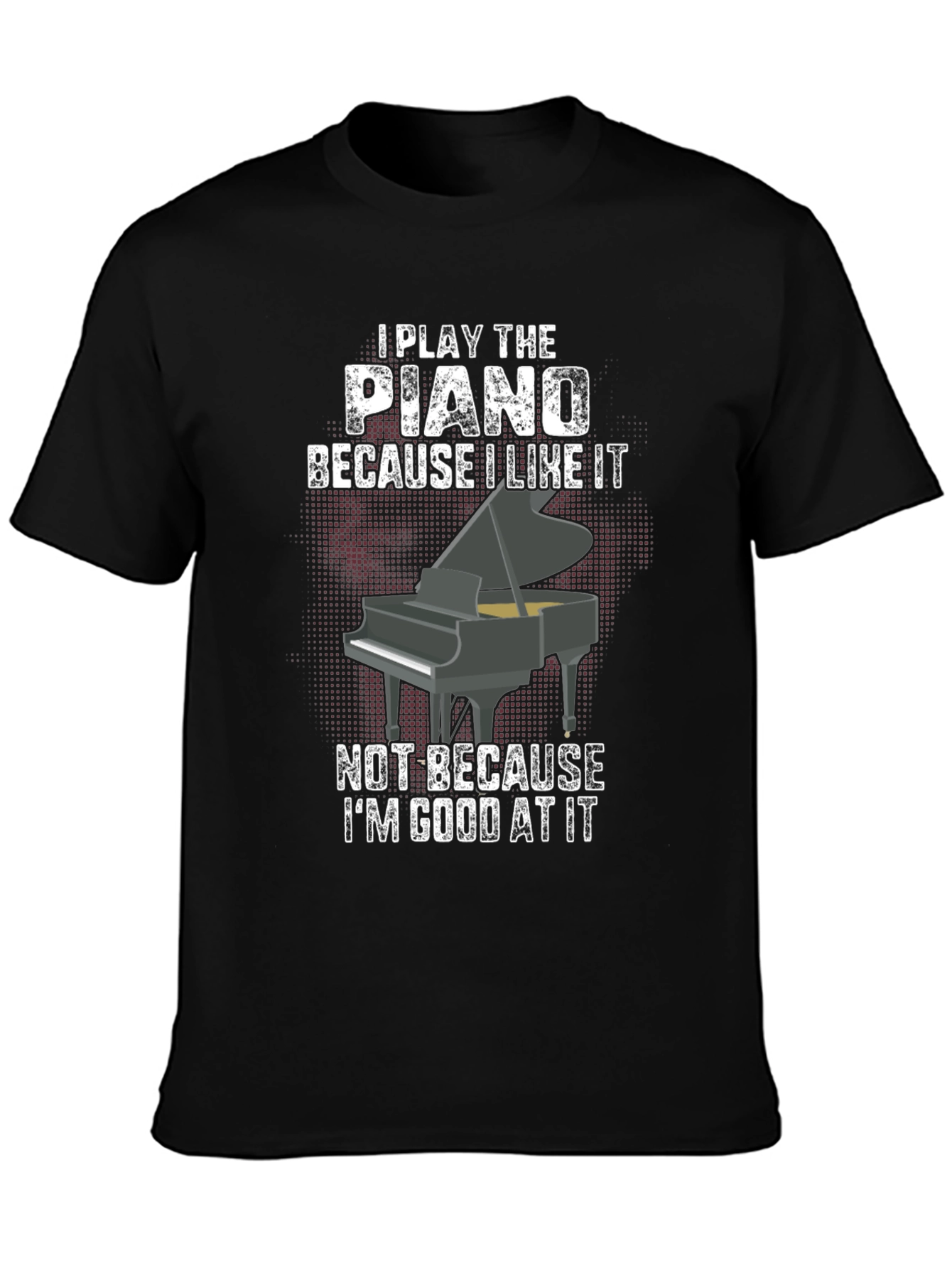 Piano Player Black Graphic Tee