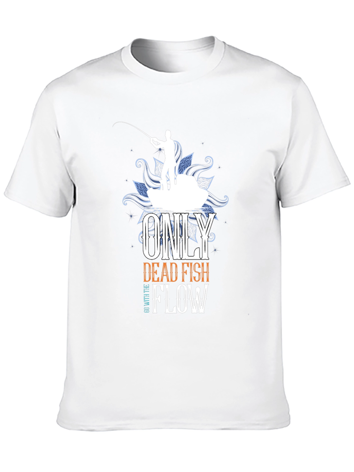 Dead Fish Flow T-Shirt - Black Cotton Tee