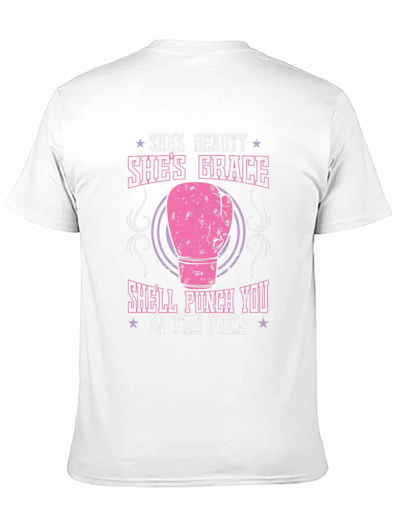 Shes Beauty Shes Grace T-Shirt: Funny Boxing Glove Tee