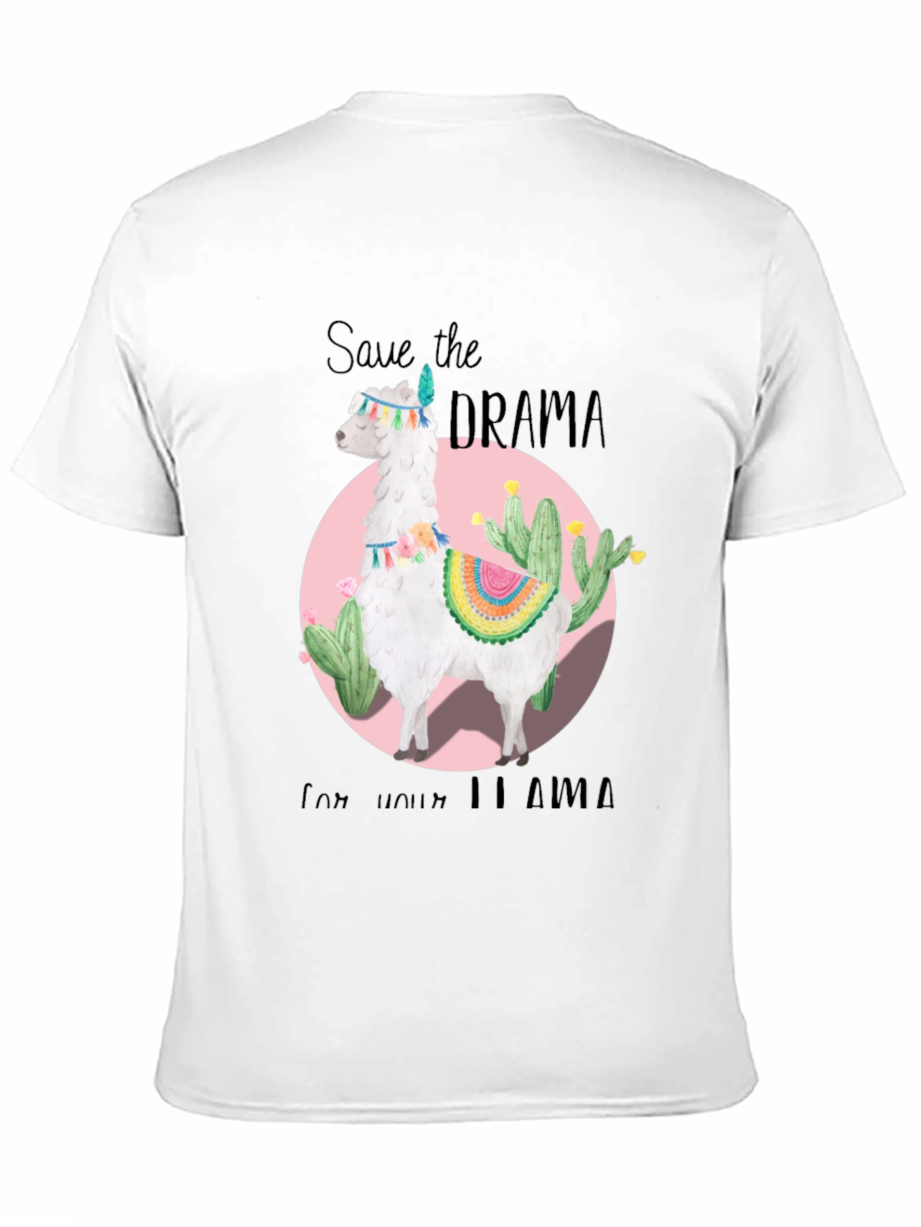 Save the Drama for Your Llama Black T-Shirt