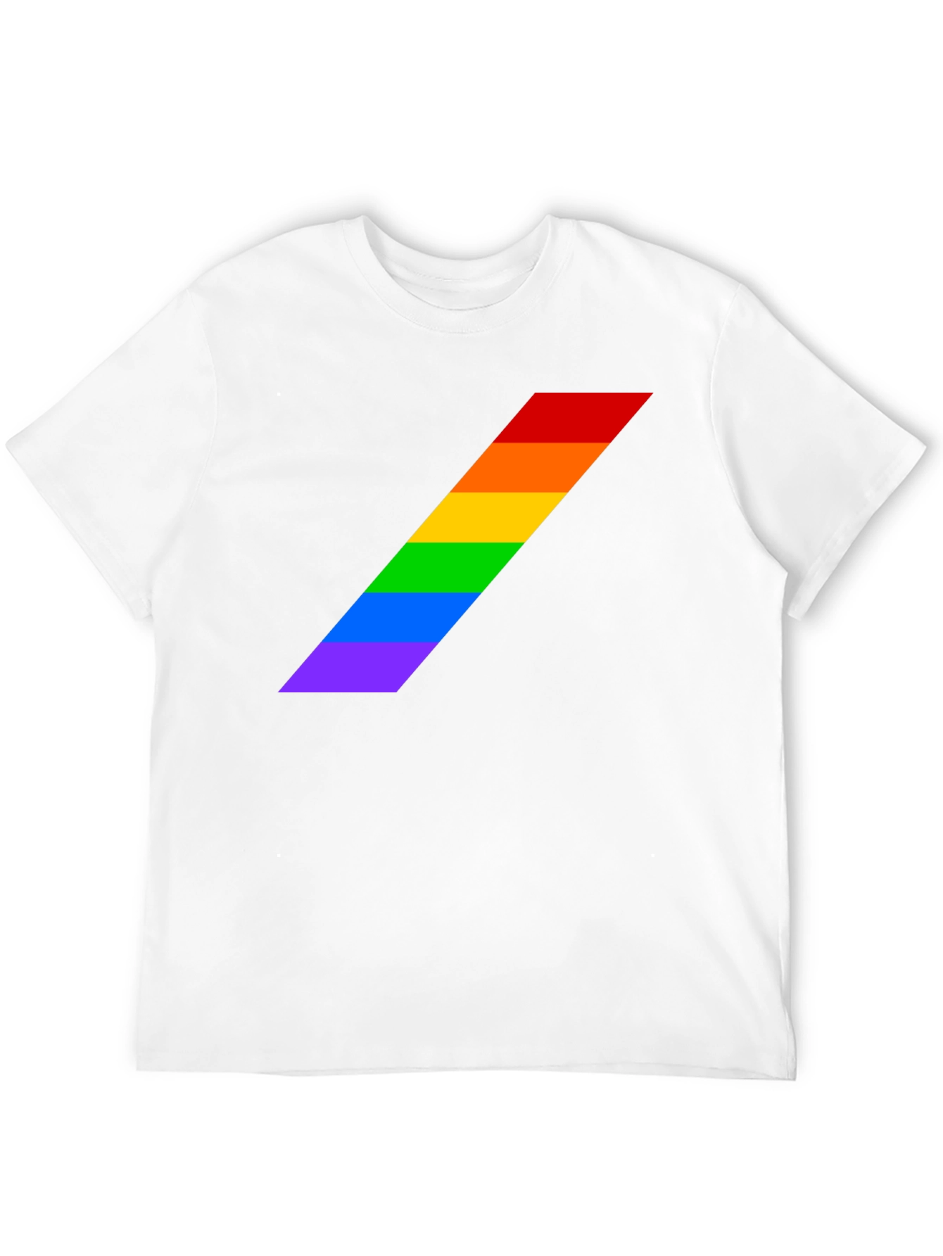 Pride Stripe Tee - Black LGBTQ+ Shirt
