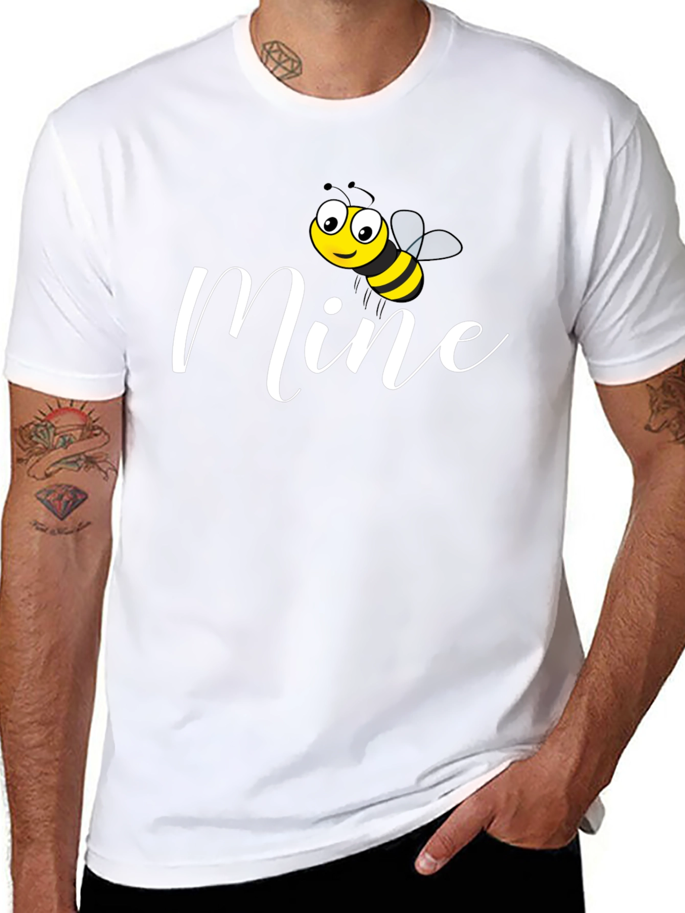 Bee Mine Graphic T-Shirt - Black
