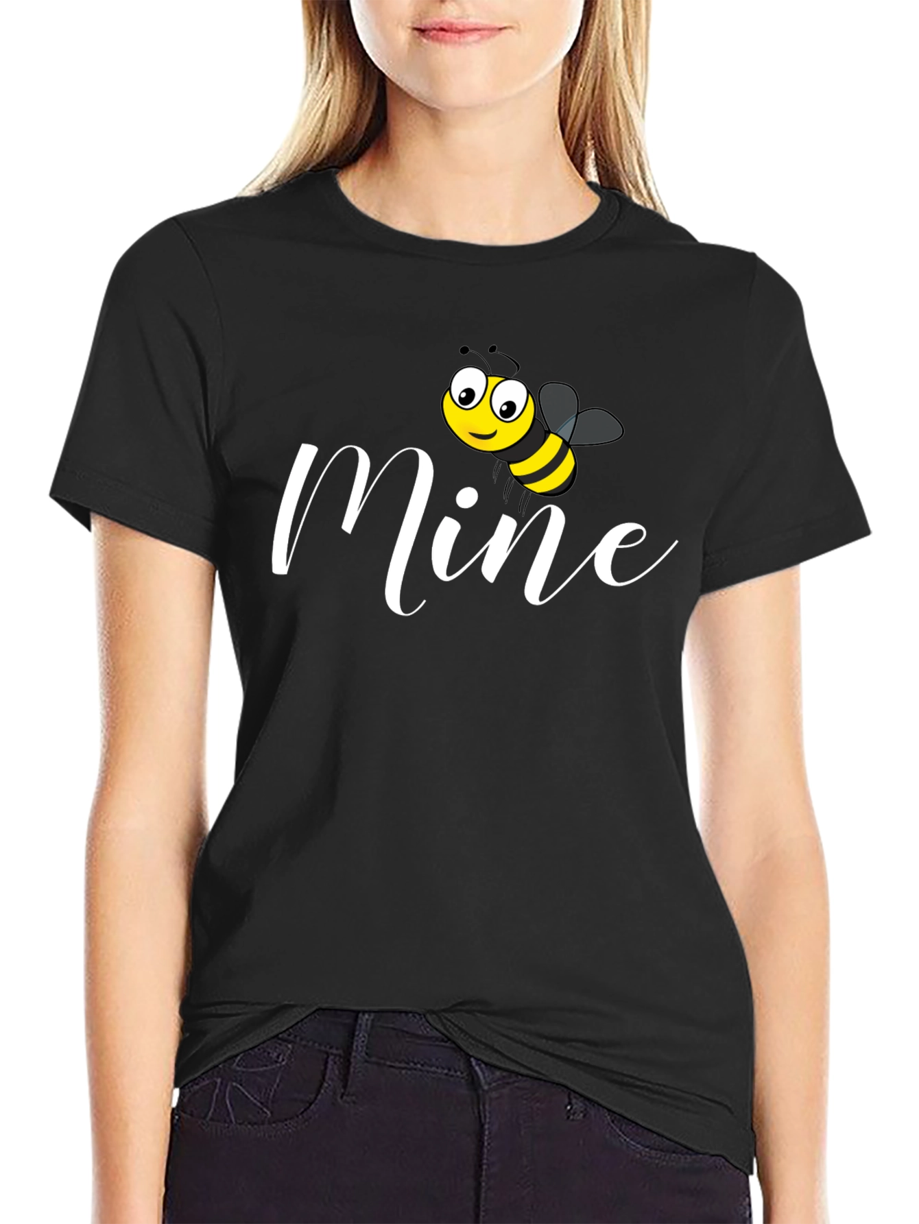 Bee Mine Graphic T-Shirt - Black