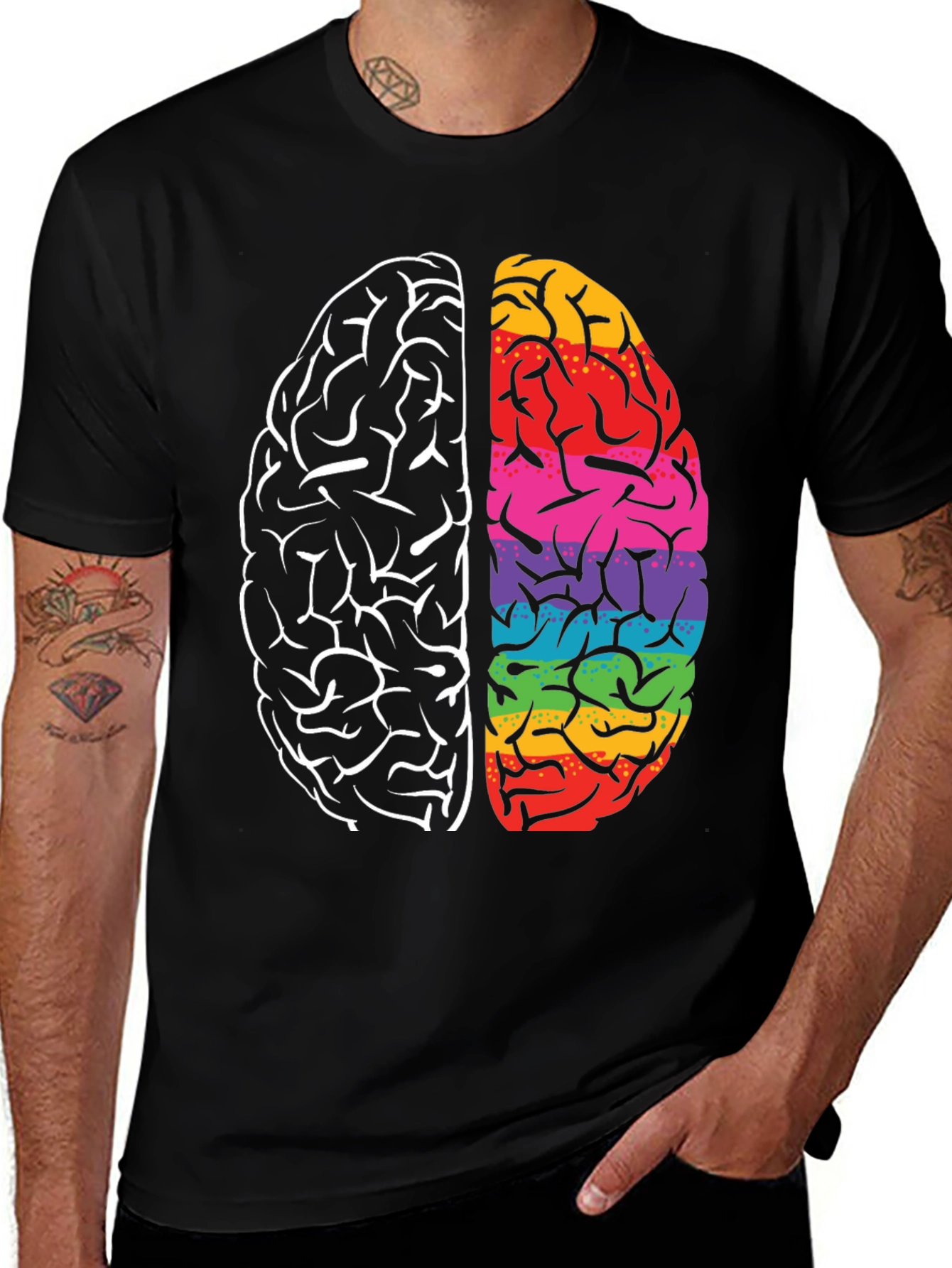 Brain Power Tee - Black T-Shirt