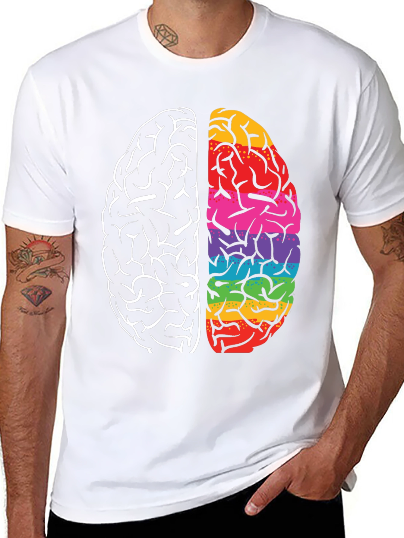 Brain Power Tee - Black T-Shirt