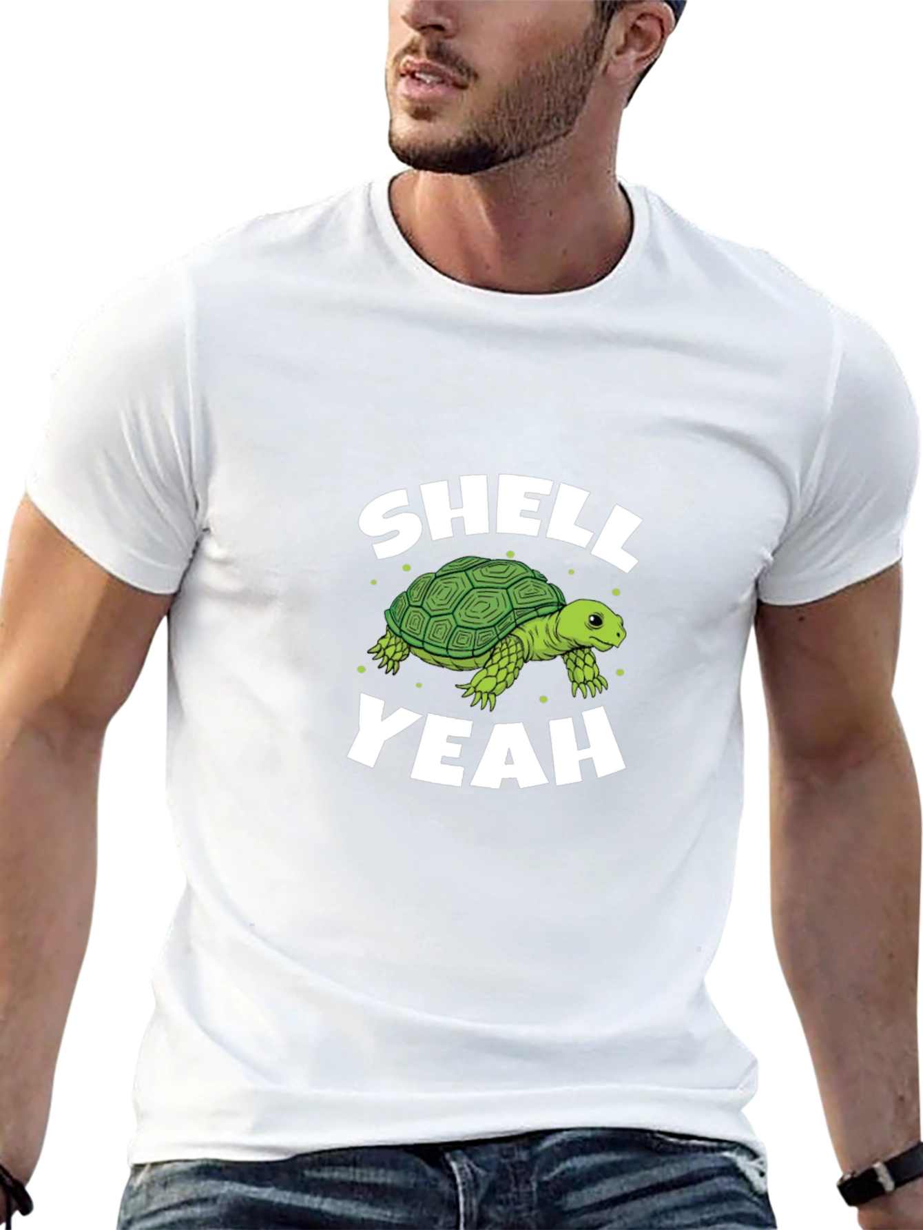 Shell Yeah Turtle Graphic Tee - Soft Cotton Blend
