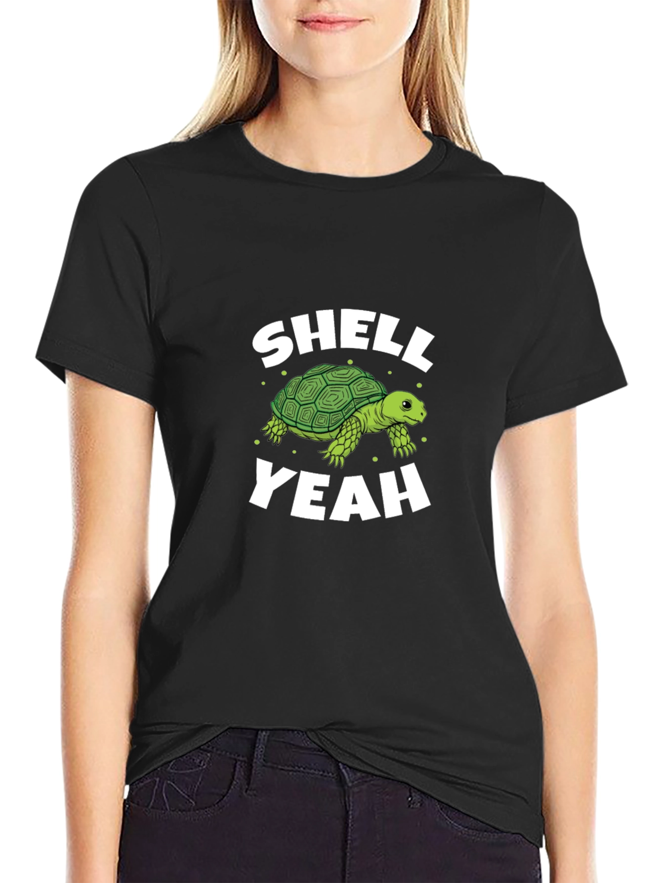 Shell Yeah Turtle Graphic Tee - Soft Cotton Blend