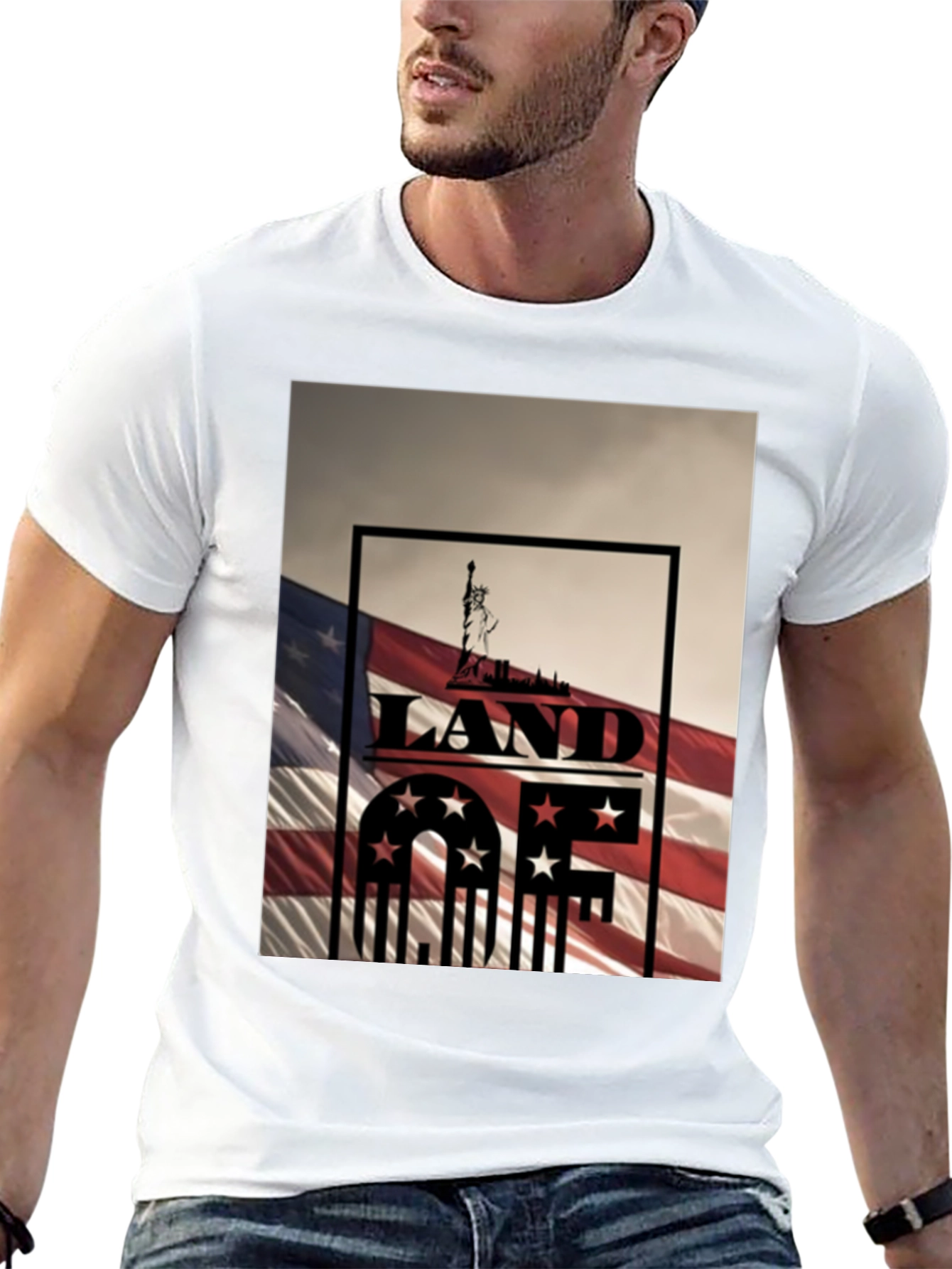 Land of the Free Patriotic Tee