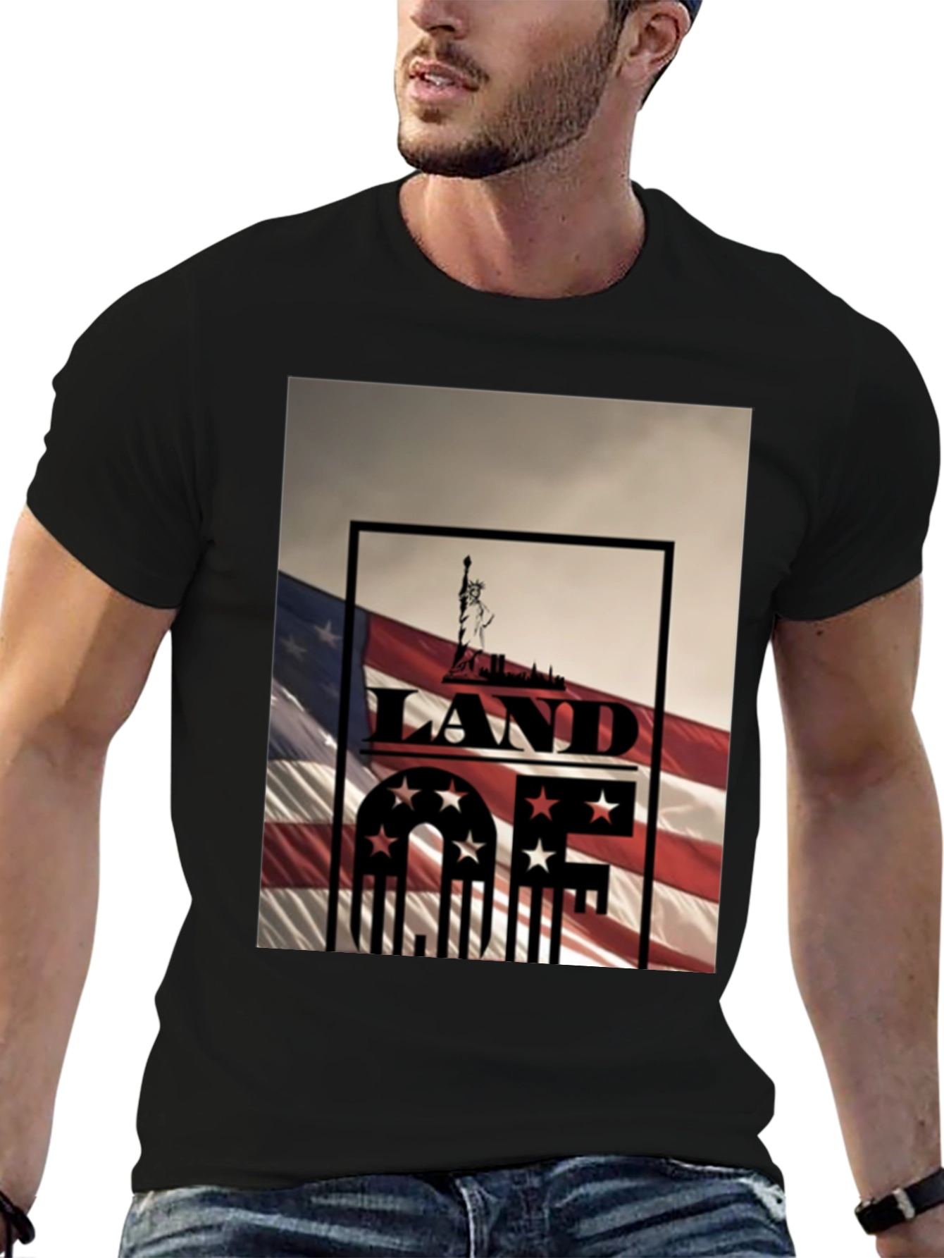 Land of the Free Patriotic Tee