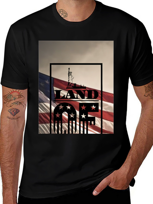 Land of the Free Patriotic Tee