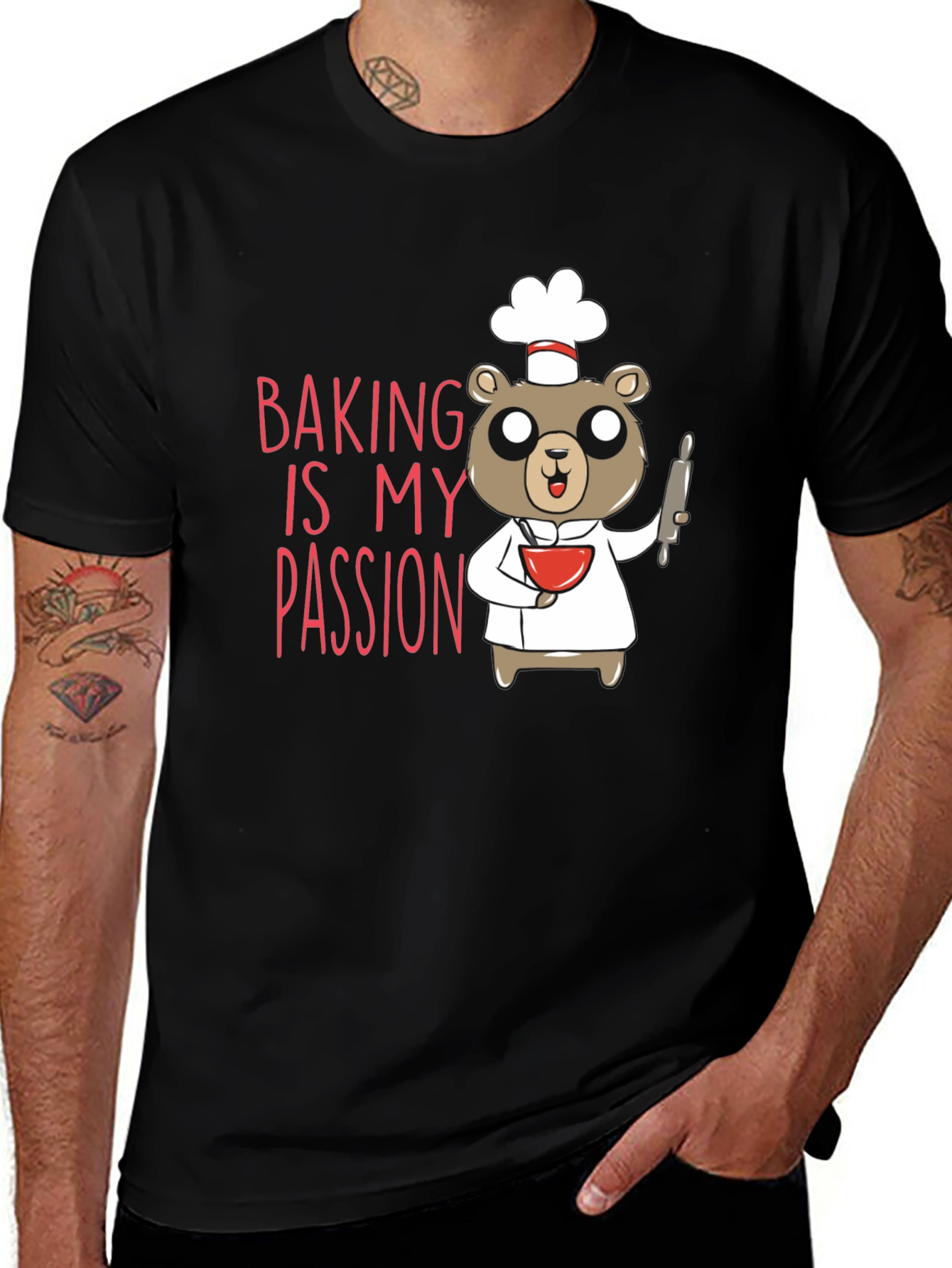Baking Is My Passion Bear T-Shirt
