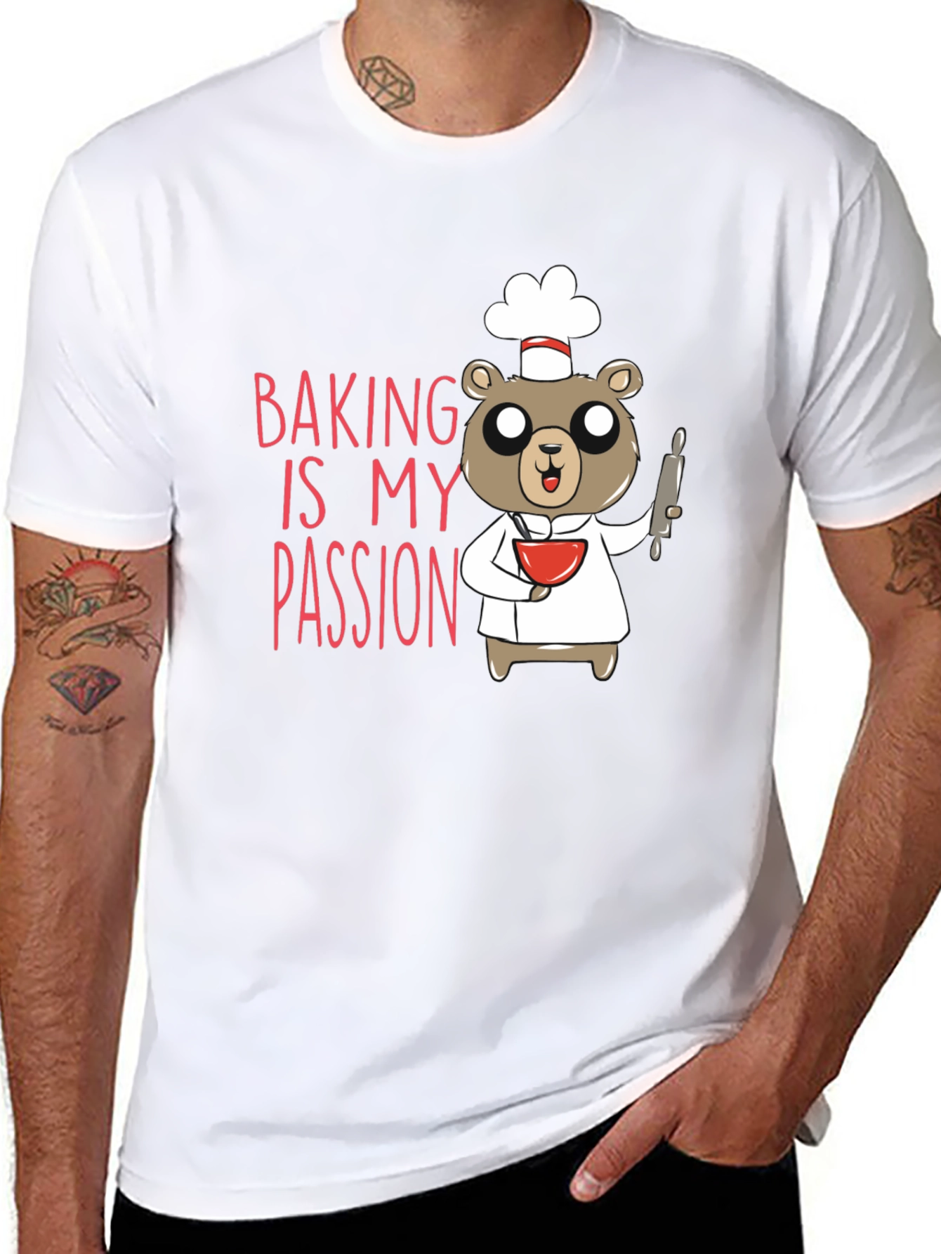 Baking Is My Passion Bear T-Shirt