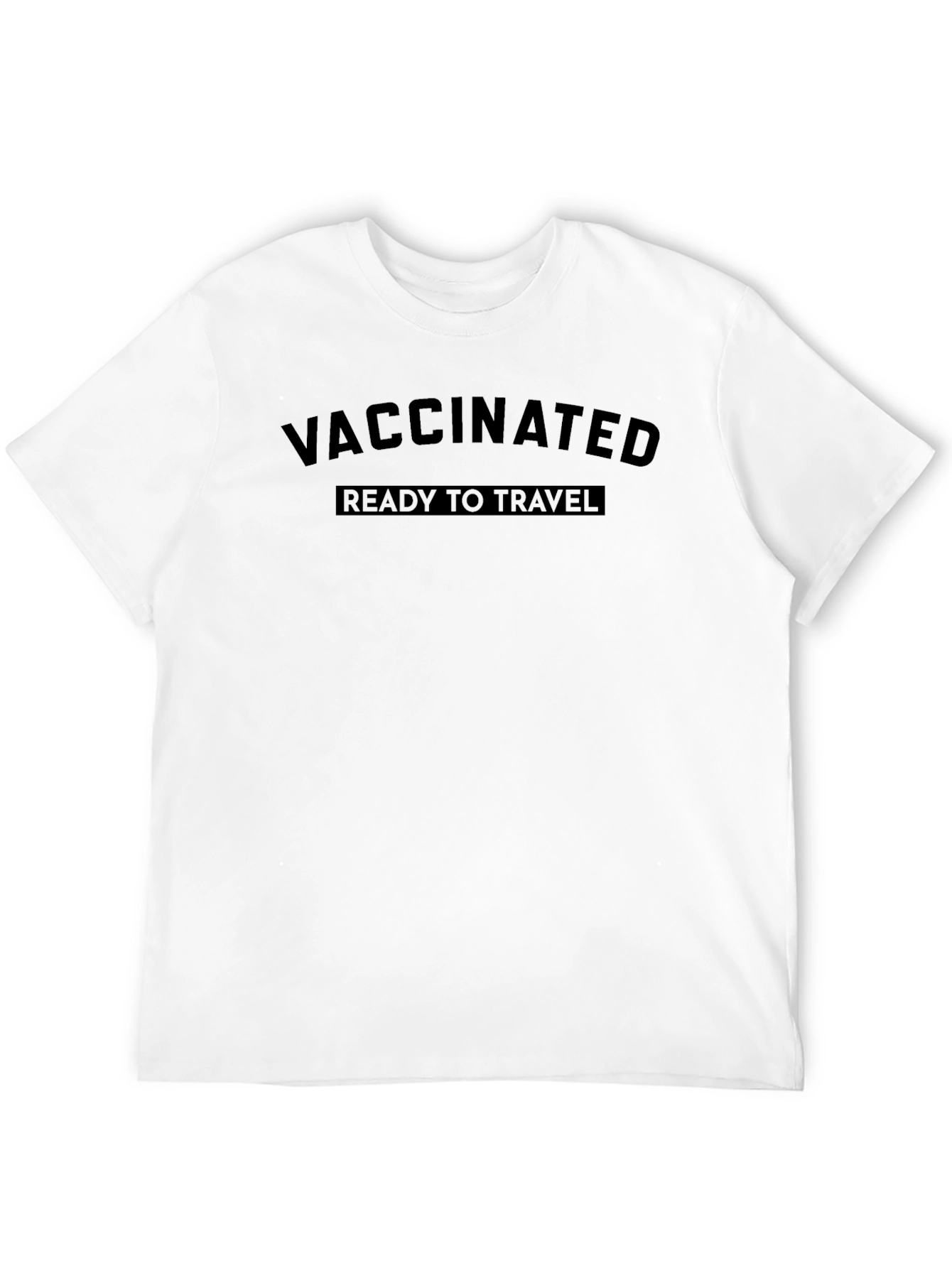 Vaccinated Ready To Travel Black T-Shirt