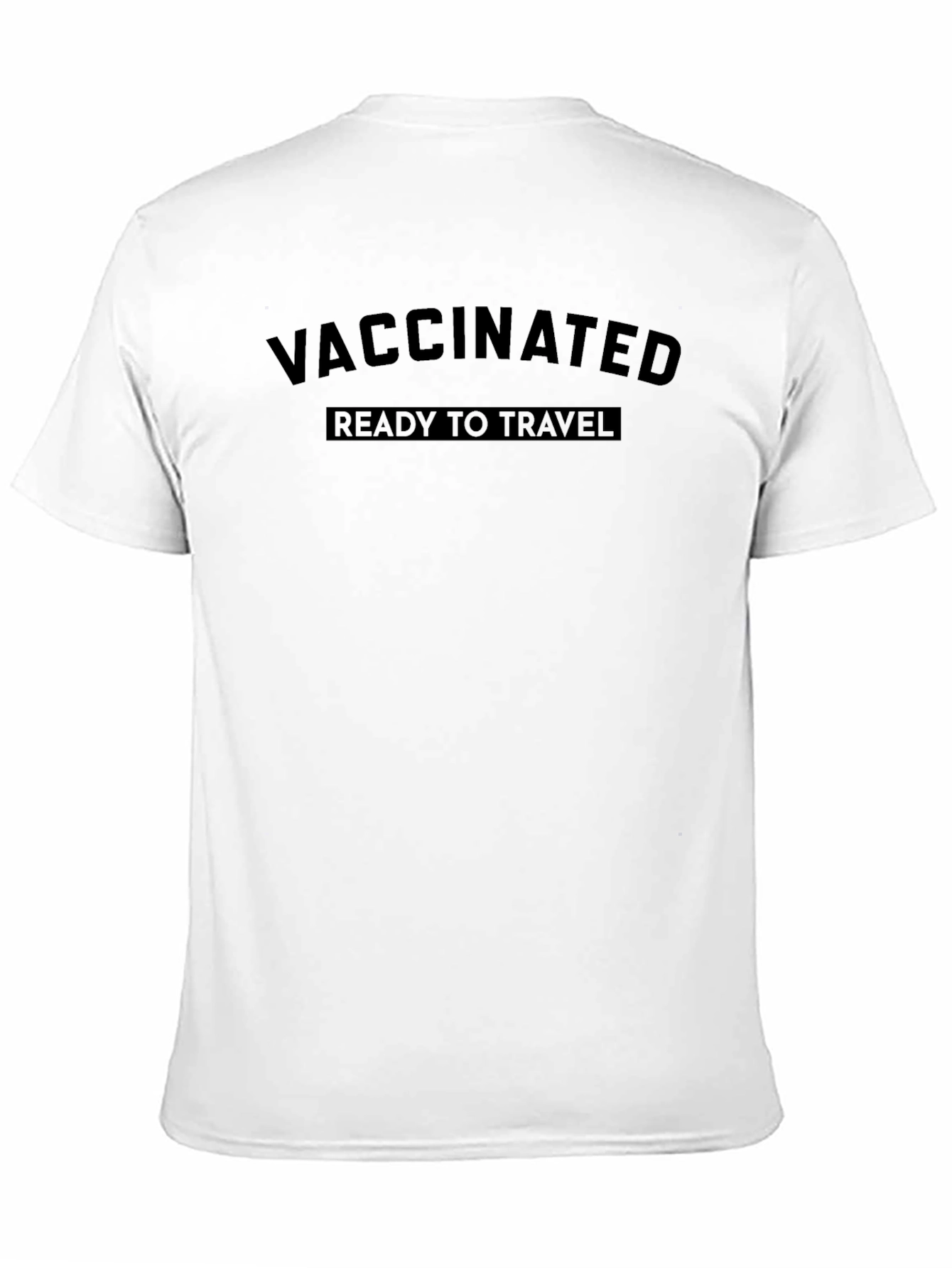 Vaccinated Ready To Travel Black T-Shirt