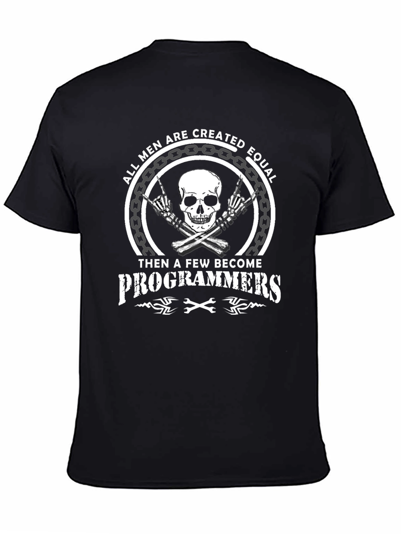 Programmer Skull Graphic Tee - Mens T-Shirt