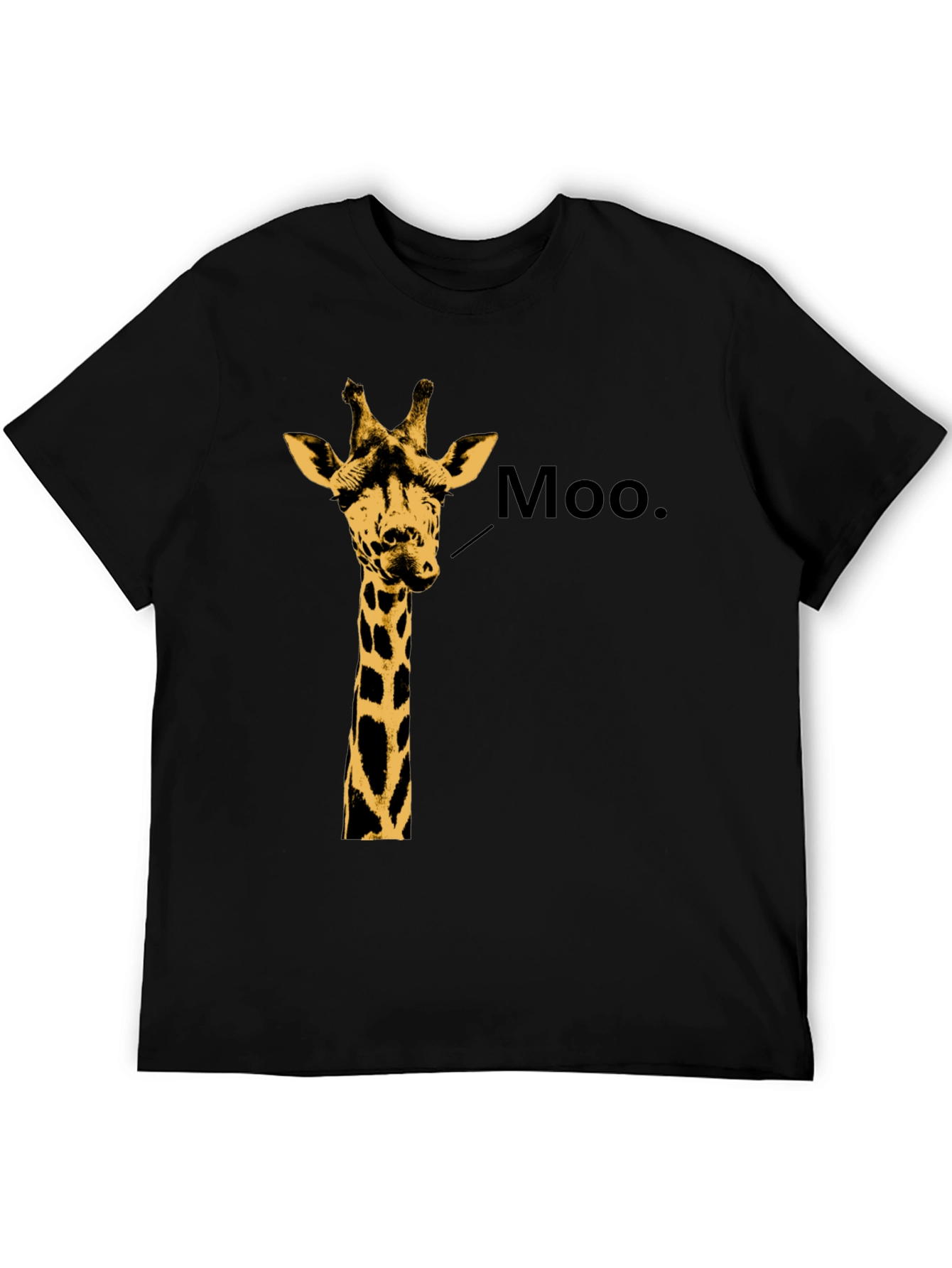 Giraffe Moo T-Shirt - Funny Animal Graphic Tee