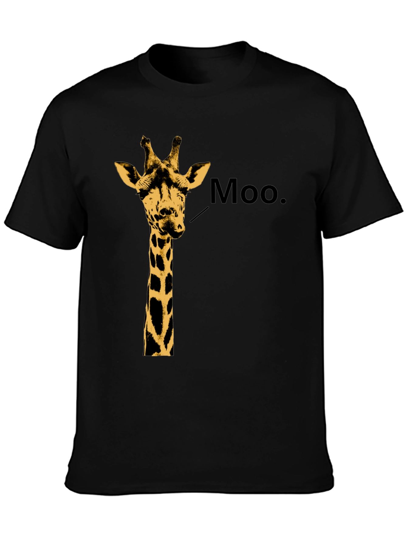 Giraffe Moo T-Shirt - Funny Animal Graphic Tee