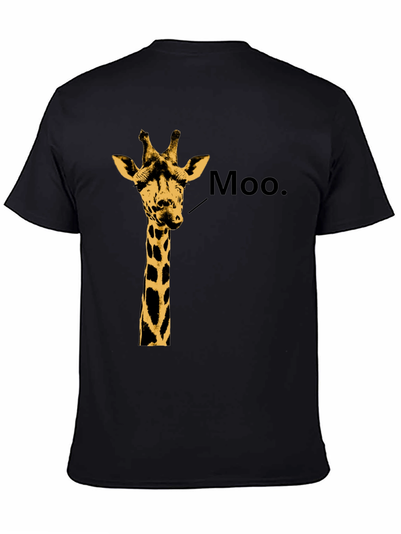 Giraffe Moo T-Shirt - Funny Animal Graphic Tee