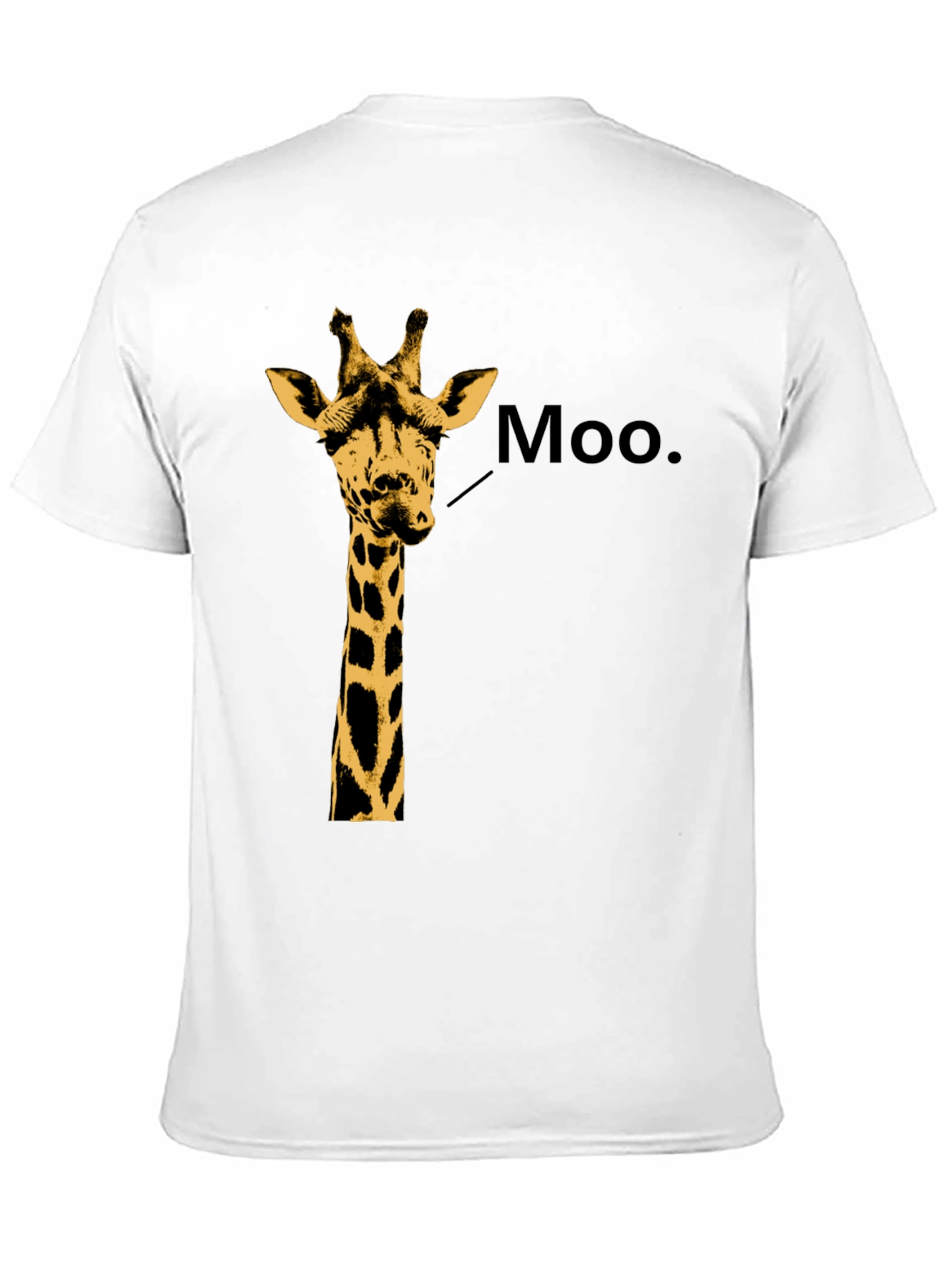 Giraffe Moo T-Shirt - Funny Animal Graphic Tee