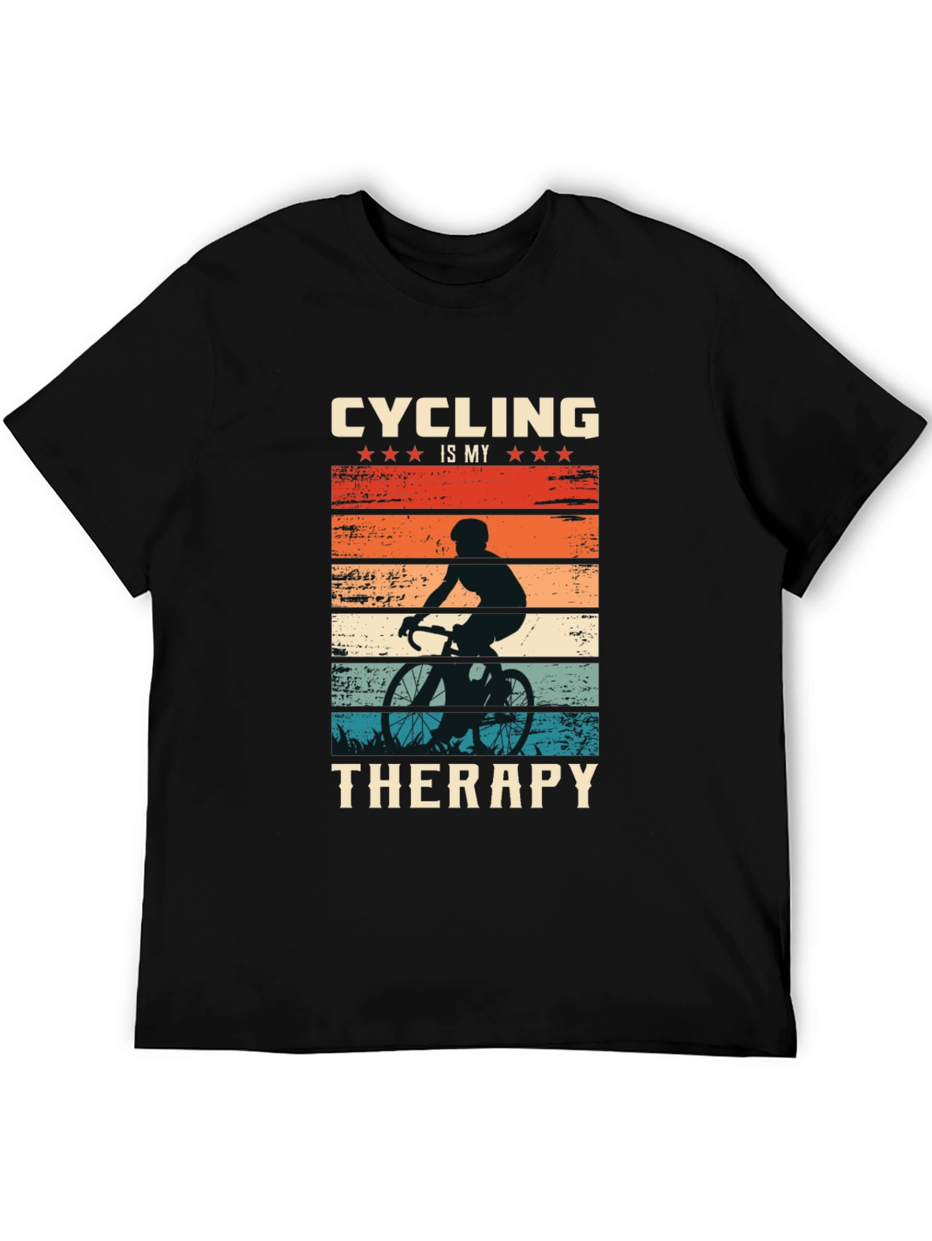 Cycling Therapy T-Shirt - Biker Design