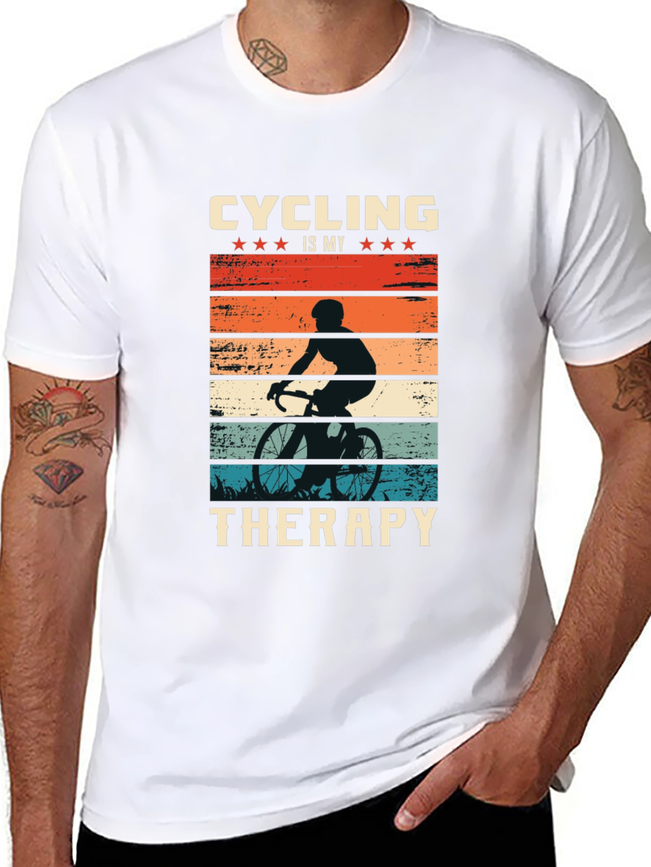 Cycling Therapy T-Shirt - Biker Design