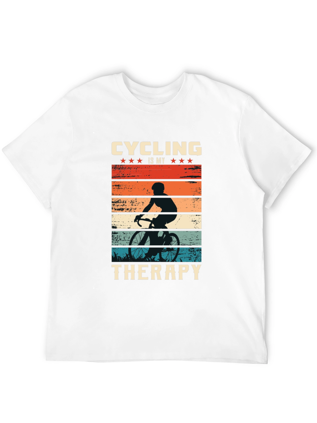 Cycling Therapy T-Shirt - Biker Design